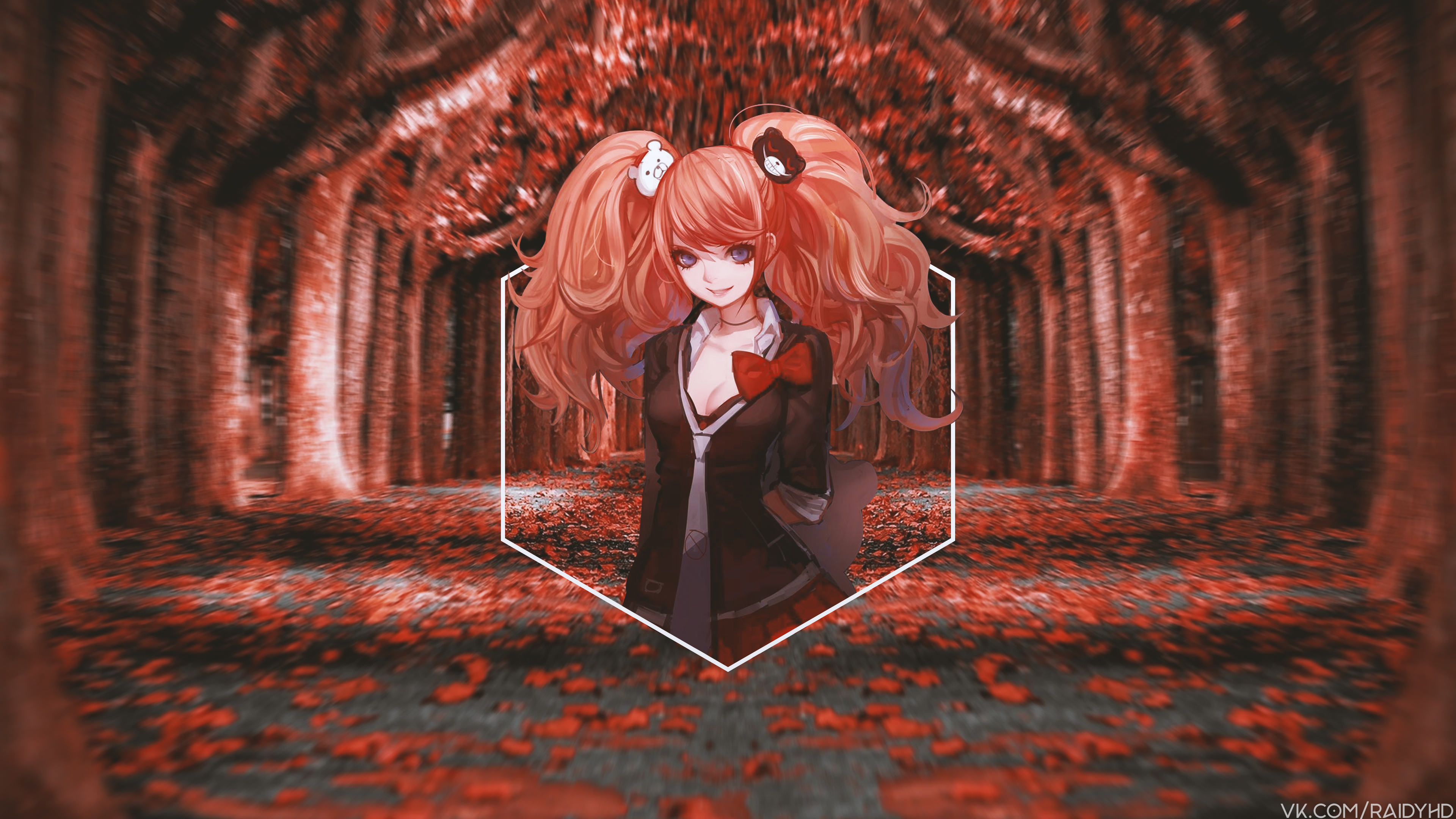Anime 3840x2160 anime girls anime picture-in-picture Enoshima Junko