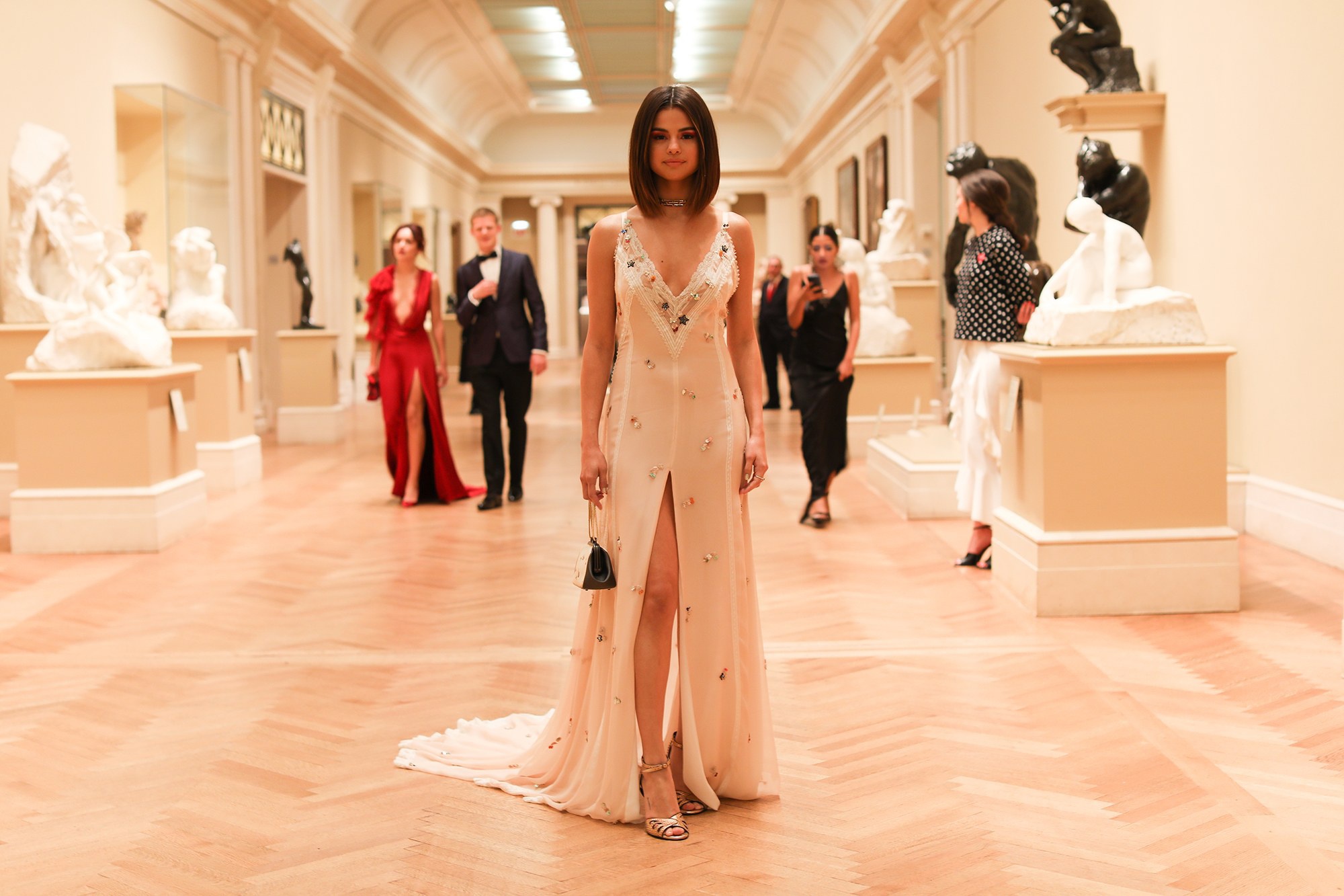 People 2000x1333 women model singer actress Selena Gomez legs heels shoulder length hair standing women indoors American women