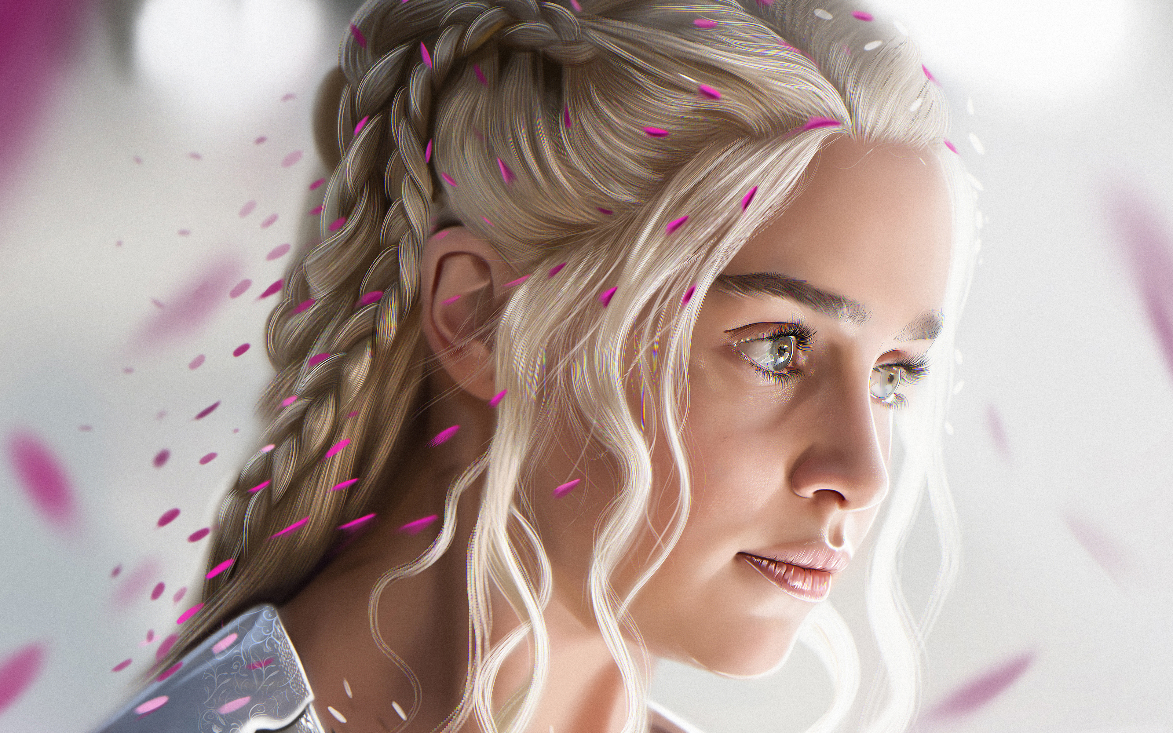 General 3840x2400 Daenerys Targaryen Game of Thrones digital art Emilia Clarke