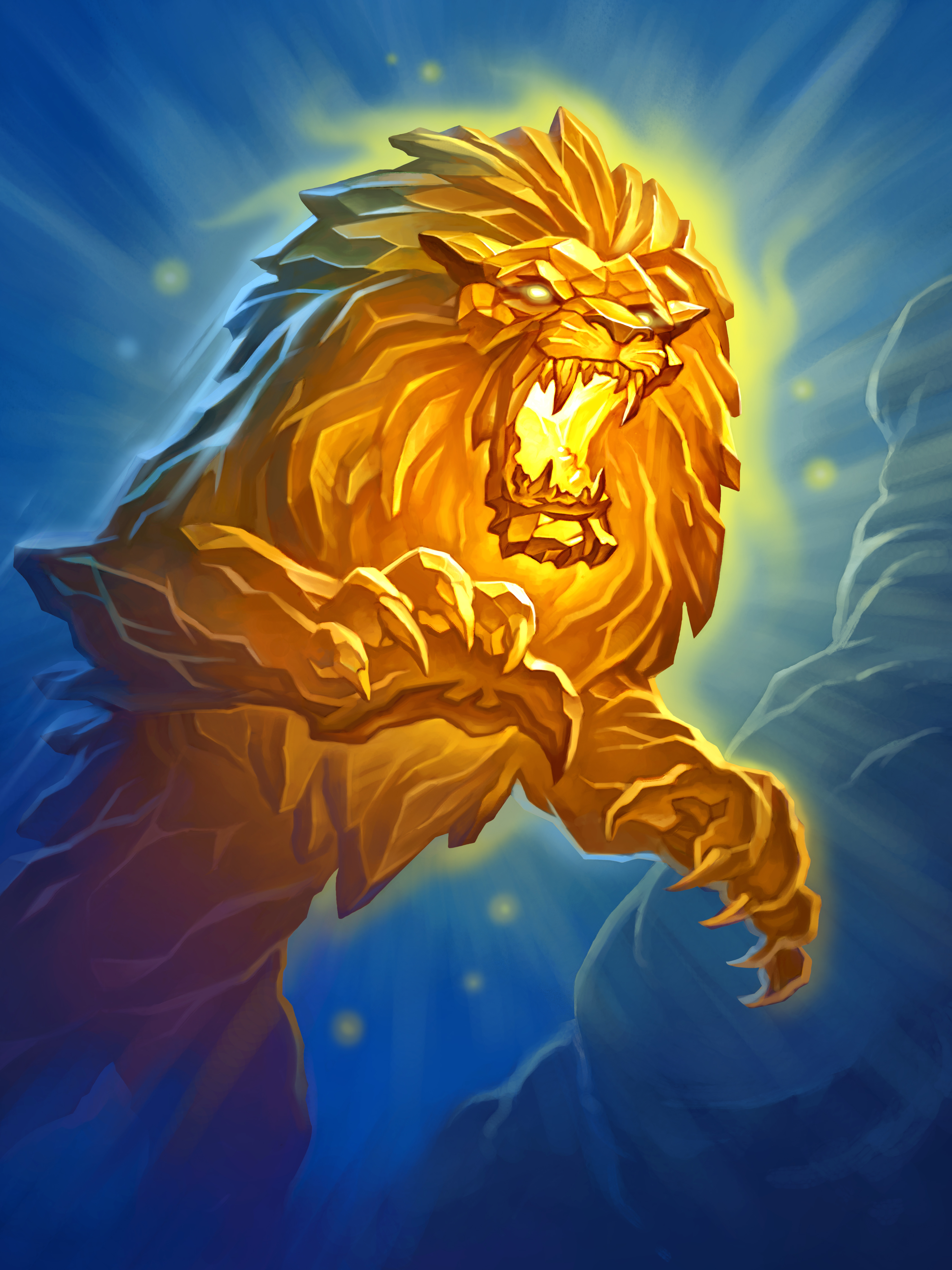 General 3375x4500 Hearthstone: Heroes of Warcraft Hearthstone: Kobolds and Catacombs lion PC gaming portrait display digital art