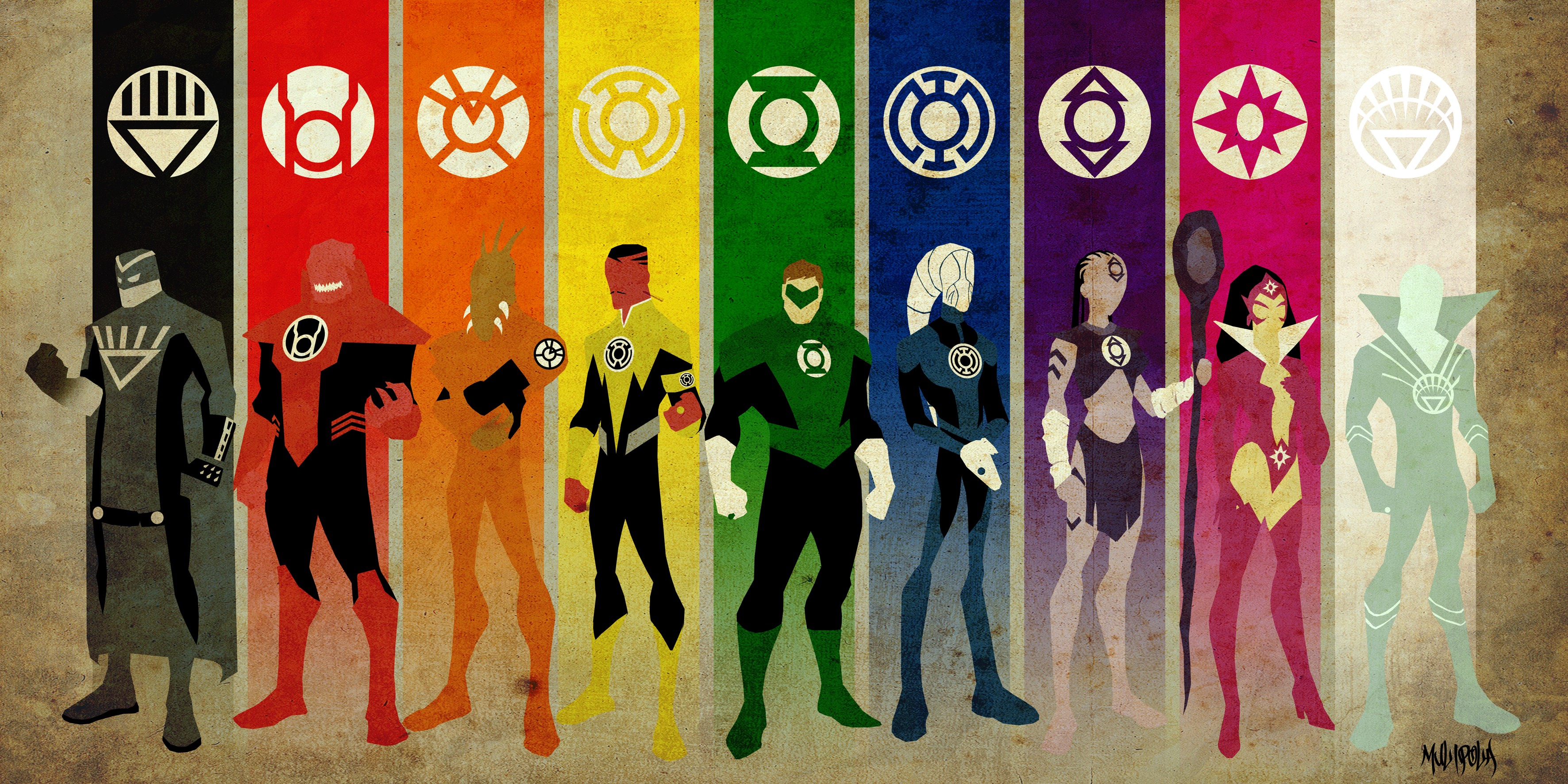 General 3543x1772 DC Comics superhero Green Lantern Hal Jordan Sinestro