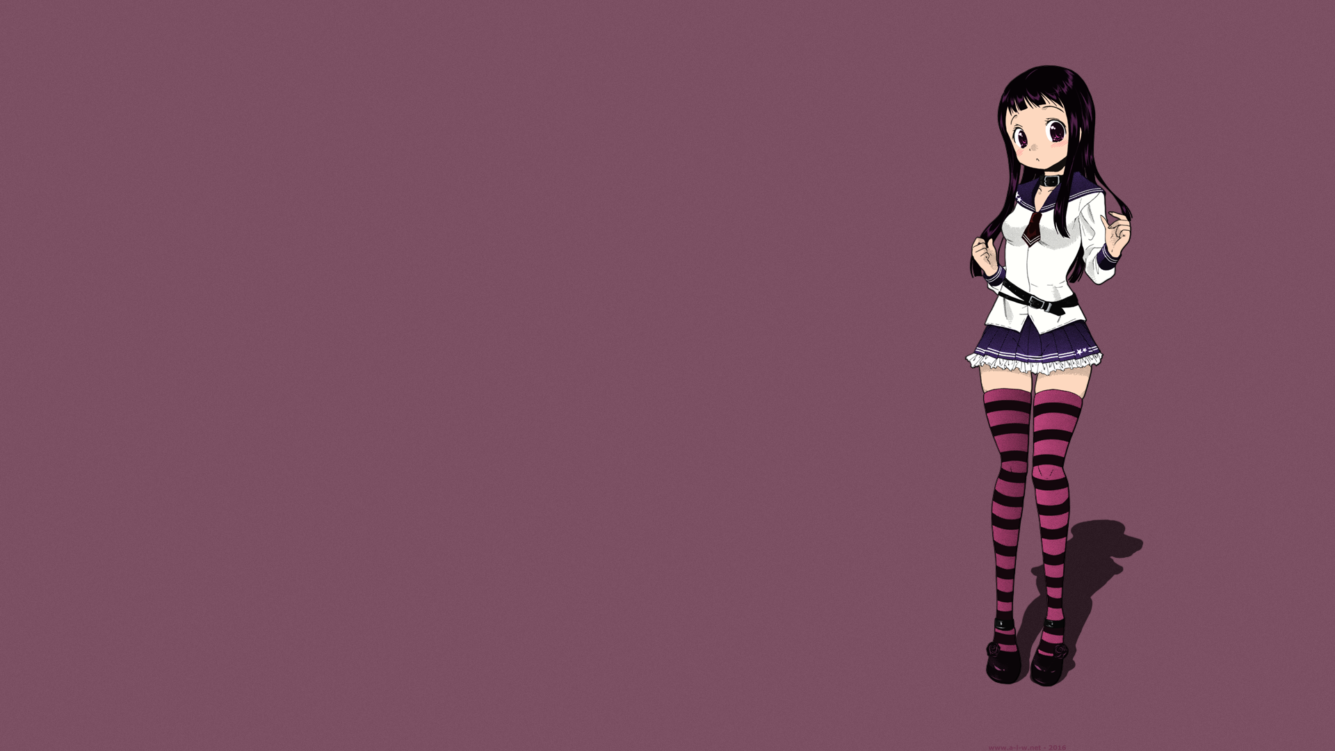 Anime 1920x1080 Okusama ga Seitokaichou long hair schoolgirl school uniform miniskirt anime manga anime girls collar