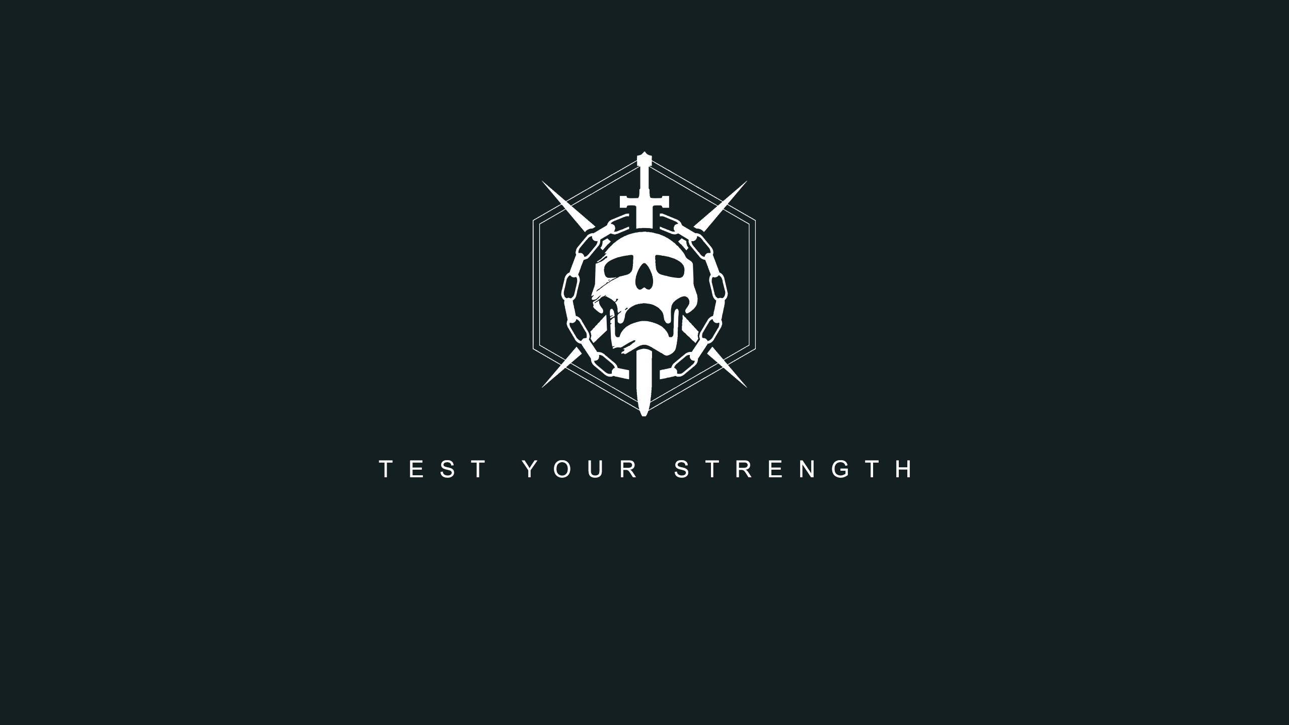 General 2560x1440 video games simple background skull Destiny (video game) text PC gaming