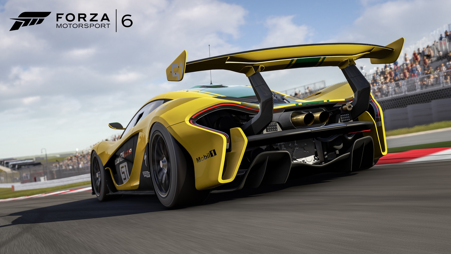 General 1920x1080 Forza Motorsport 6 car McLaren P1 racing video games Turn 10 Studios yellow cars race cars supercars vehicle