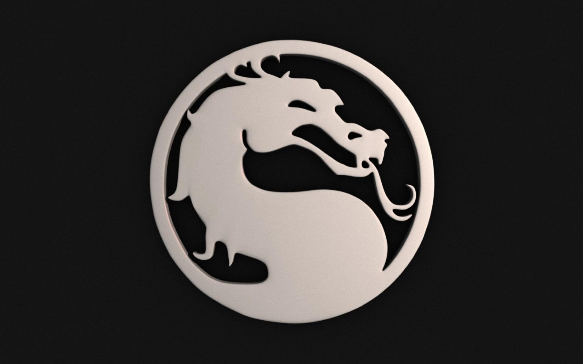General 1920x1200 Mortal Kombat Mortal Kombat X dark dragon logo minimalism simple background video games