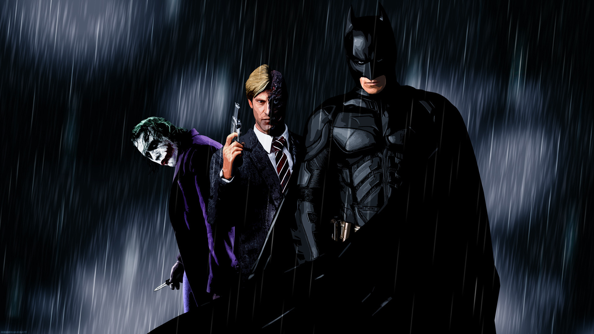 General 1920x1080 Batman The Dark Knight Joker Two-Face comics DC Comics superhero
