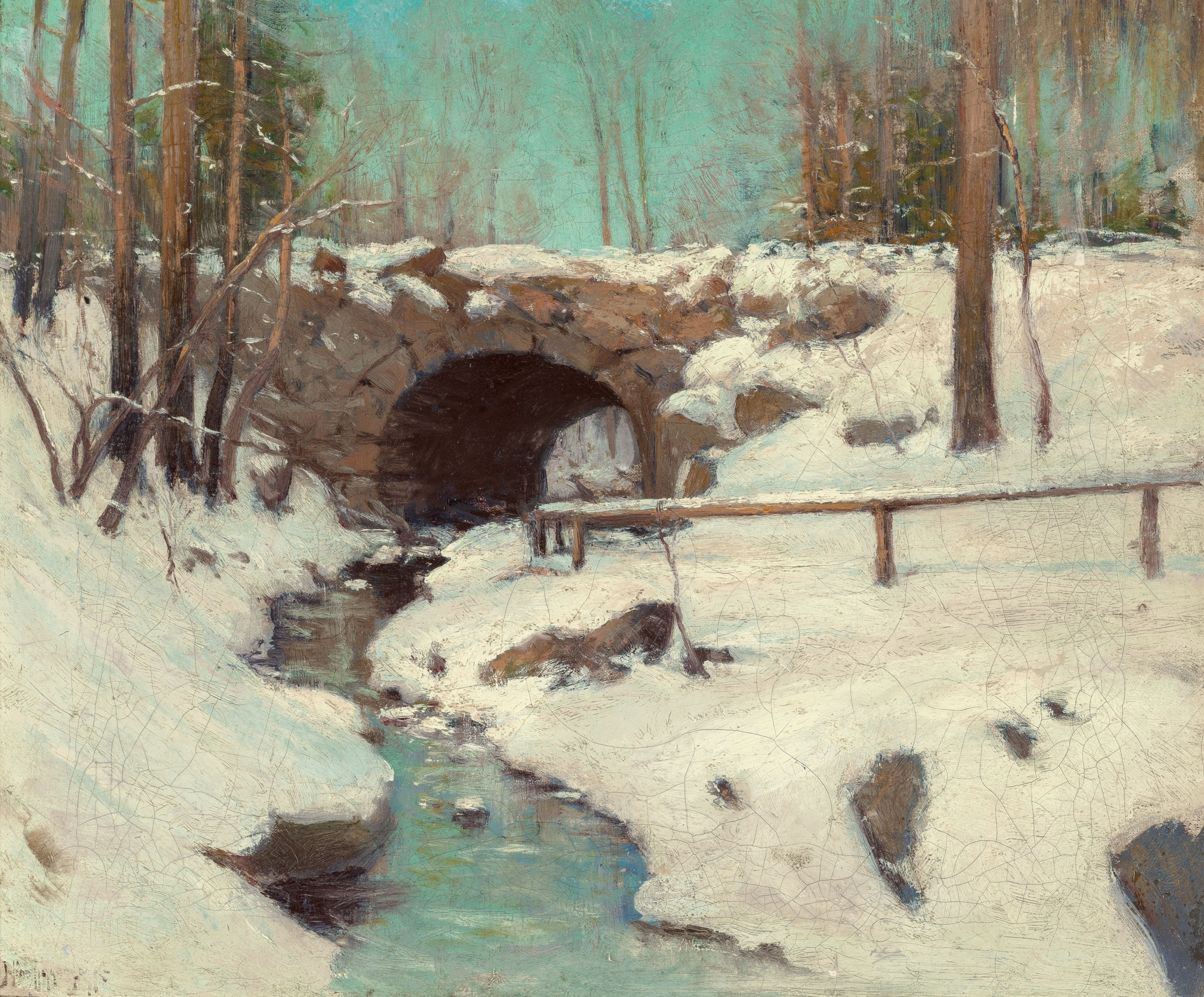 General 3000x2484 Julian Onderdonk classic art winter snow painting