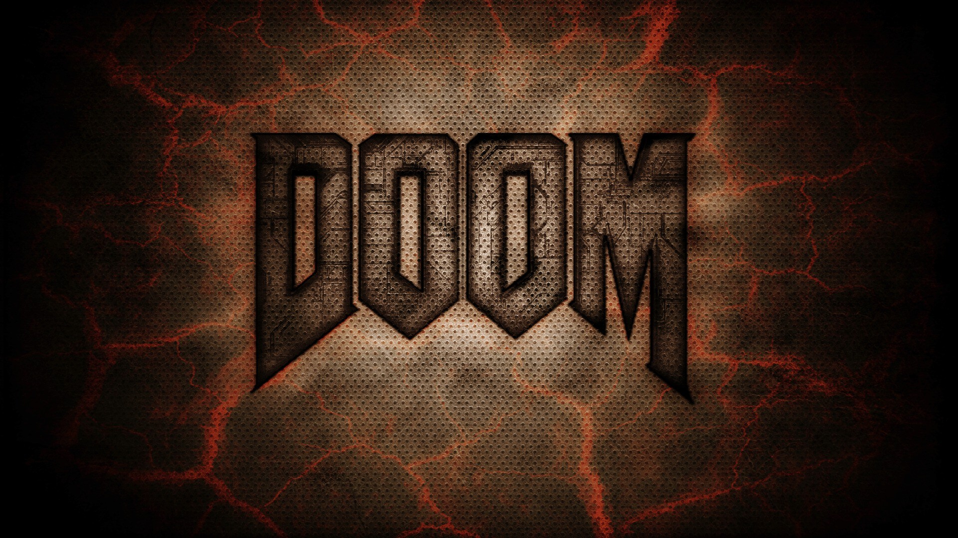 General 1920x1080 digital art Doom (game) video games PC gaming logo
