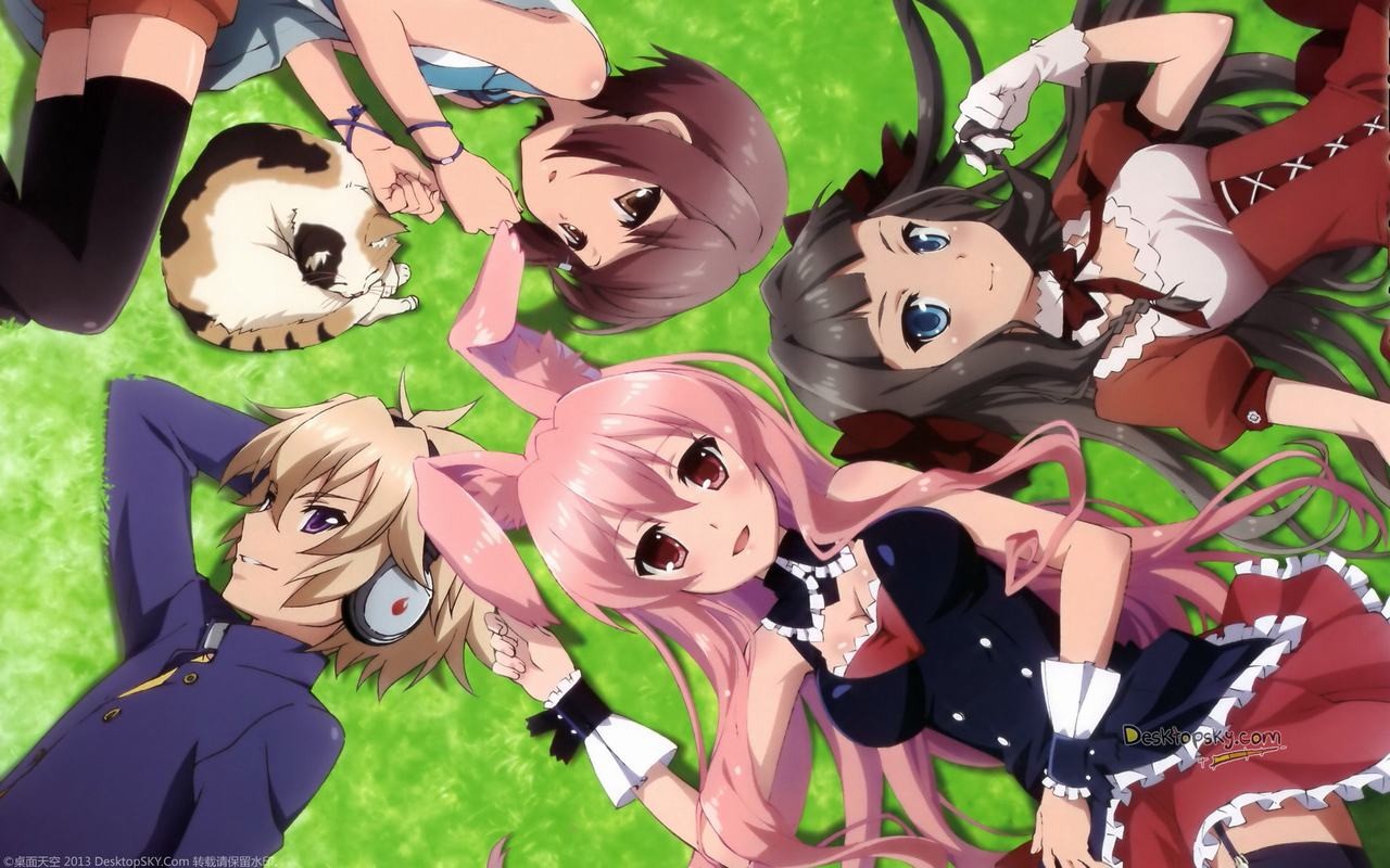 Anime 1280x800 anime girls pink hair anime