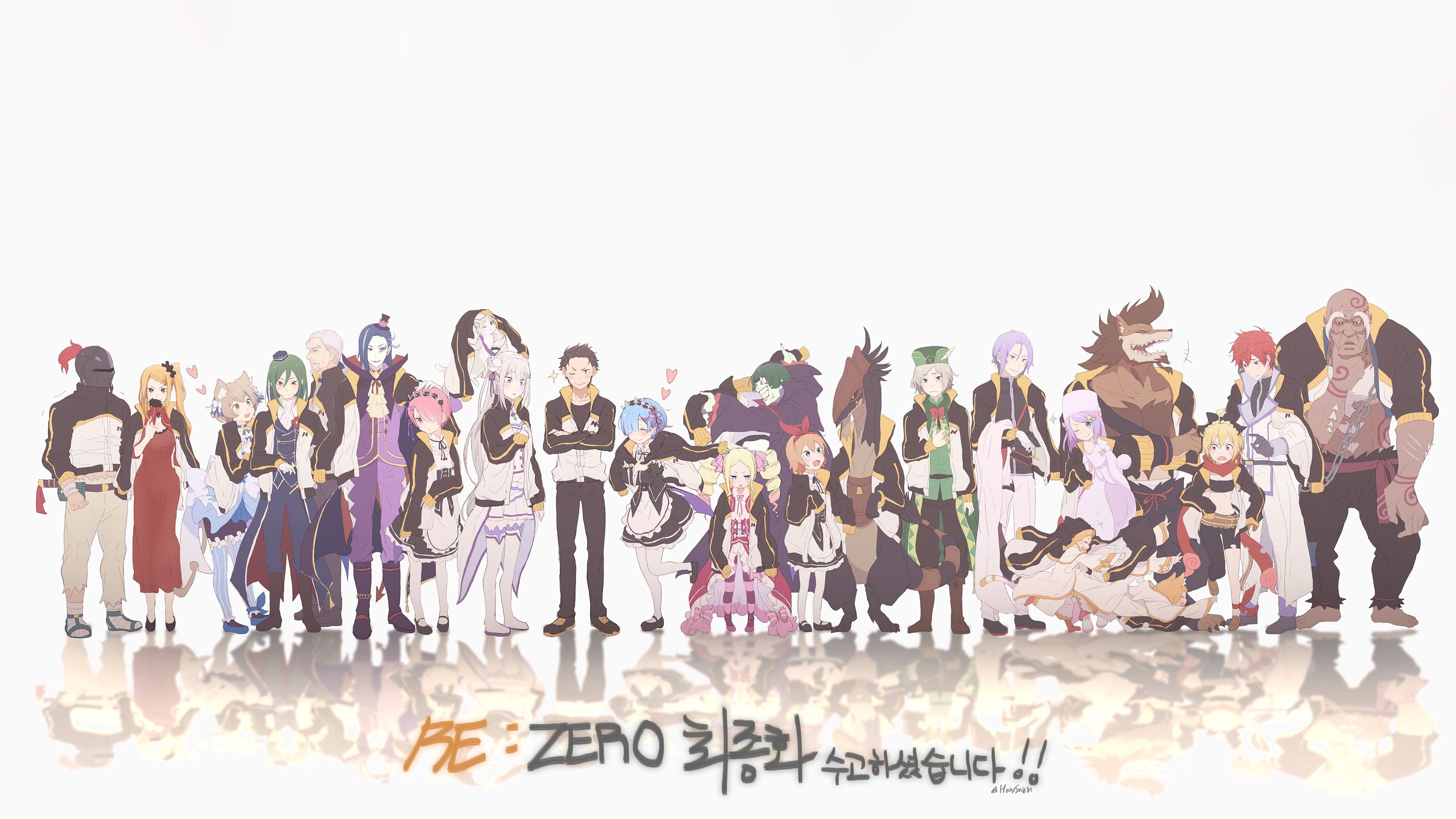 Anime 3840x2160 Re:Zero Kara Hajimeru Isekai Seikatsu Natsuki Subaru Rem (Re:Zero) Emilia (Re: Zero) Ram (Re: Zero) Crusch Karsten (Re: Zero) Felt (Re:Zero) Beatrice (Re: Zero) Priscilla Barielle (Re: Zero) Argail Felix Roswaal L. Mathers (Re: Zero)