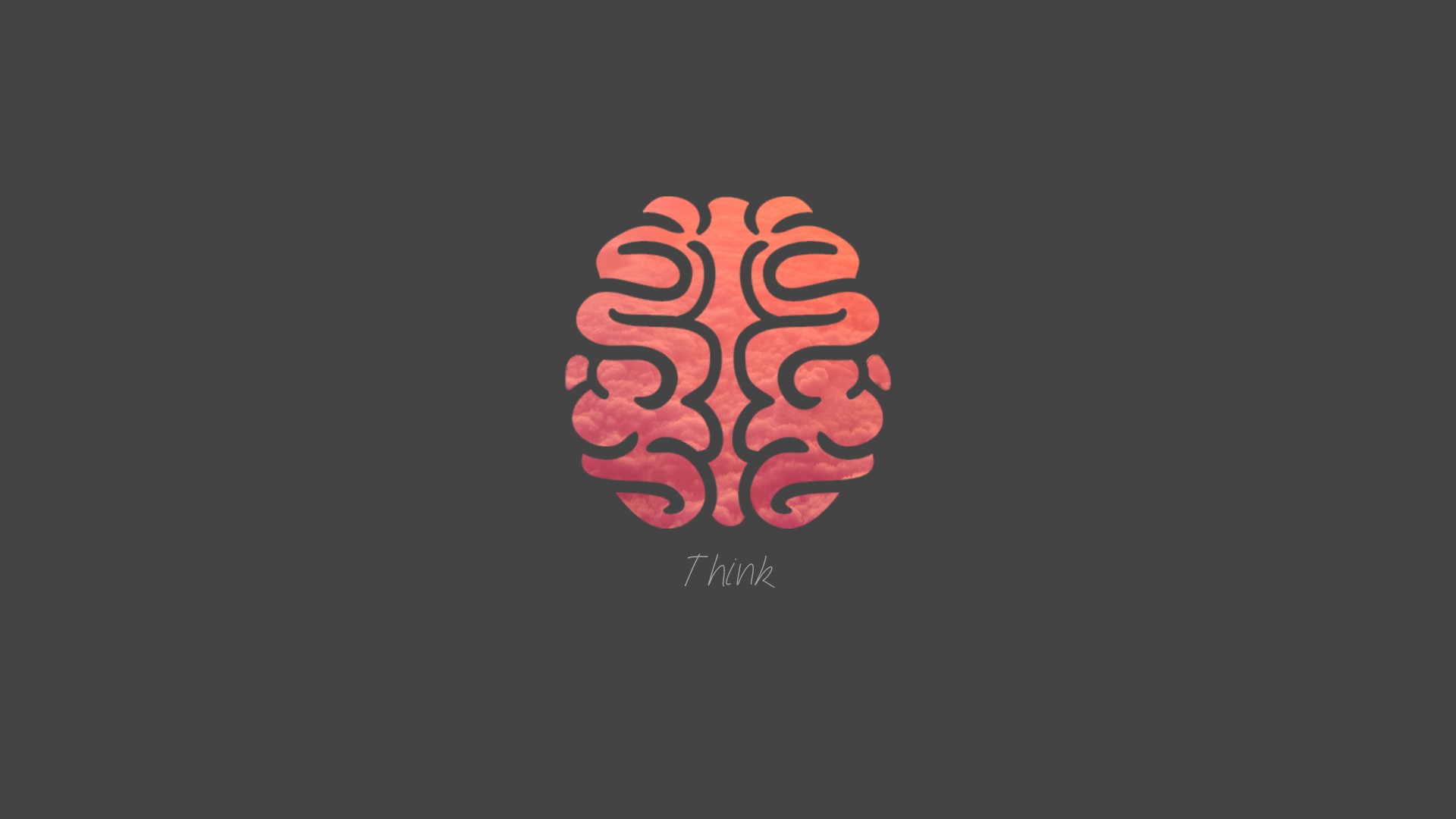 General 1920x1080 brain minimalism simple background red gray background text gradient