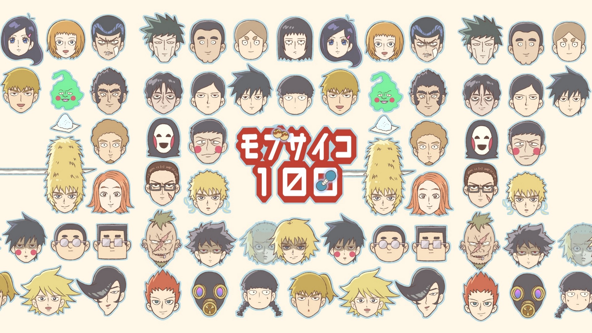 Anime 1920x1080 Mob Psycho 100 anime anime girls collage anime boys