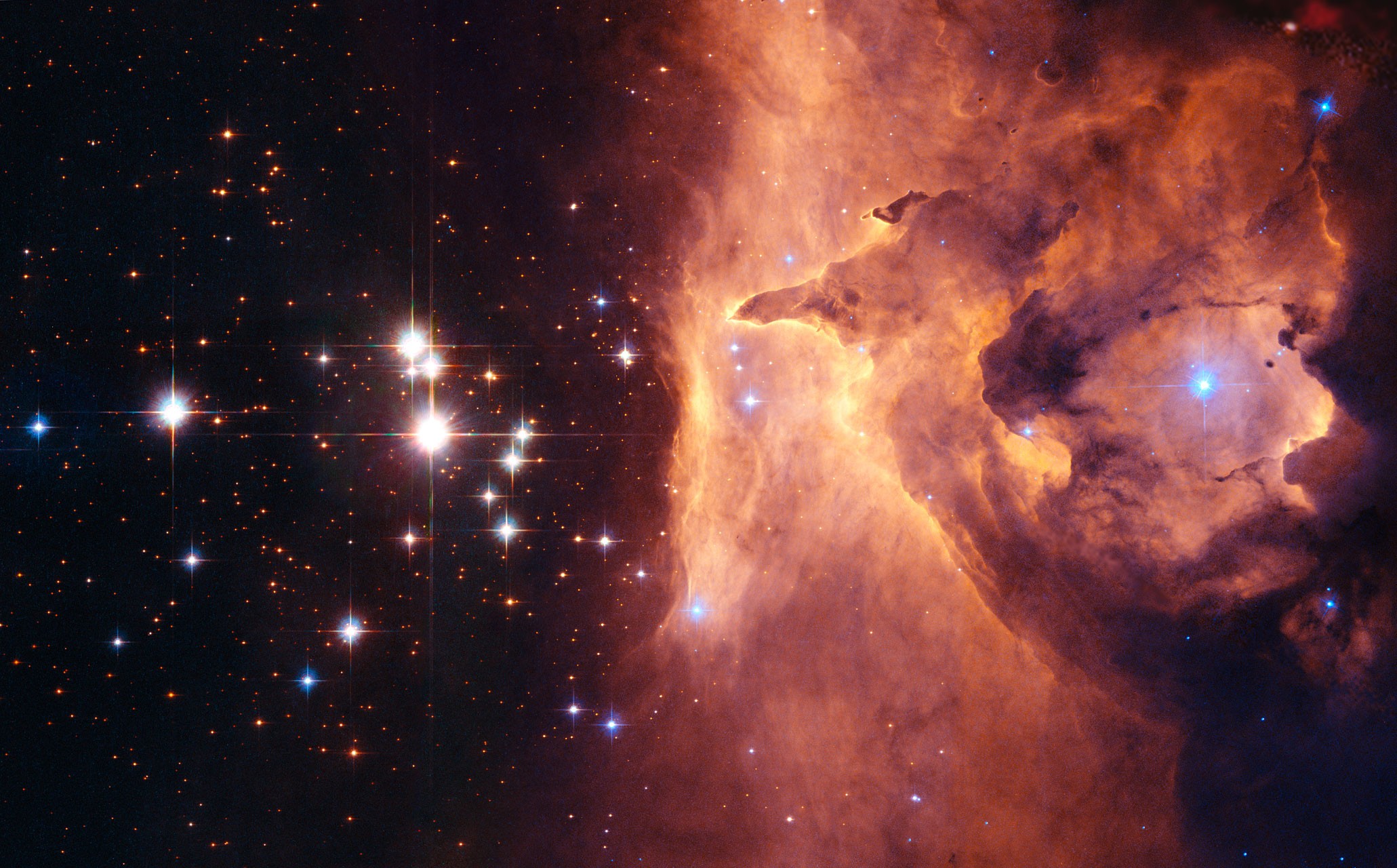 General 2061x1280 space nebula stars astronomy universe digital art galaxy