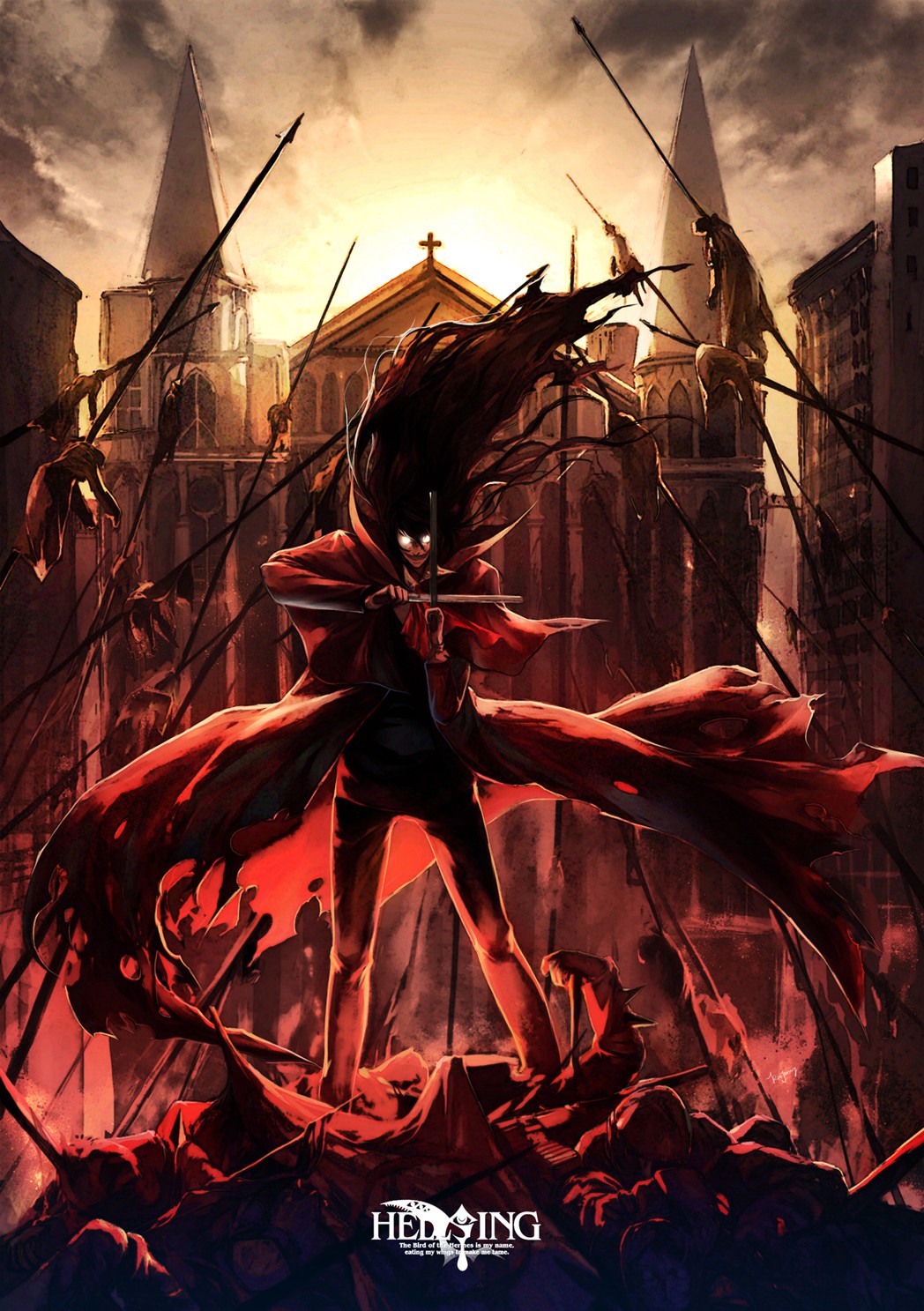 Anime 1048x1487 anime Hellsing Alucard