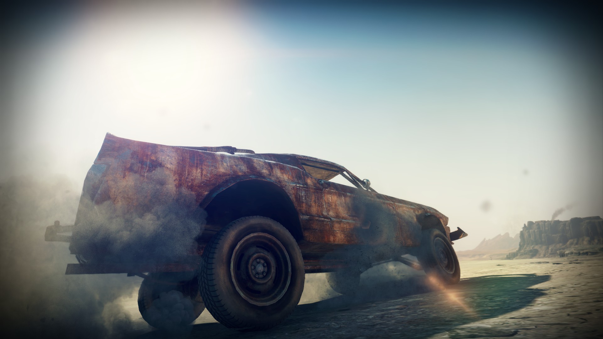 General 1920x1080 Mad Max (game) low-angle video games rust smoke car vehicle apocalyptic PC gaming