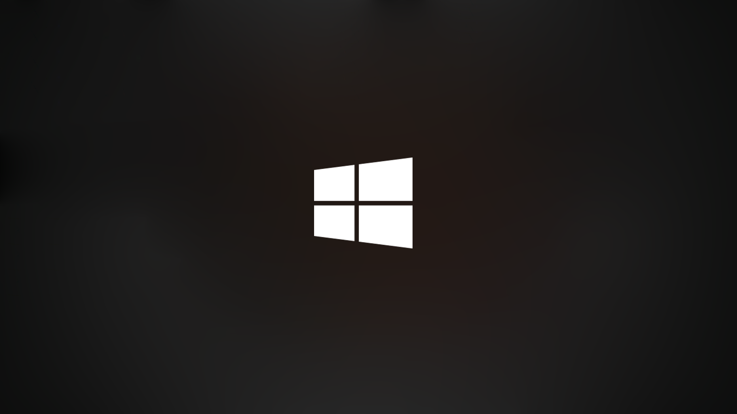 General 2560x1440 Windows 10 black background minimalism Microsoft monochrome logo simple background operating system