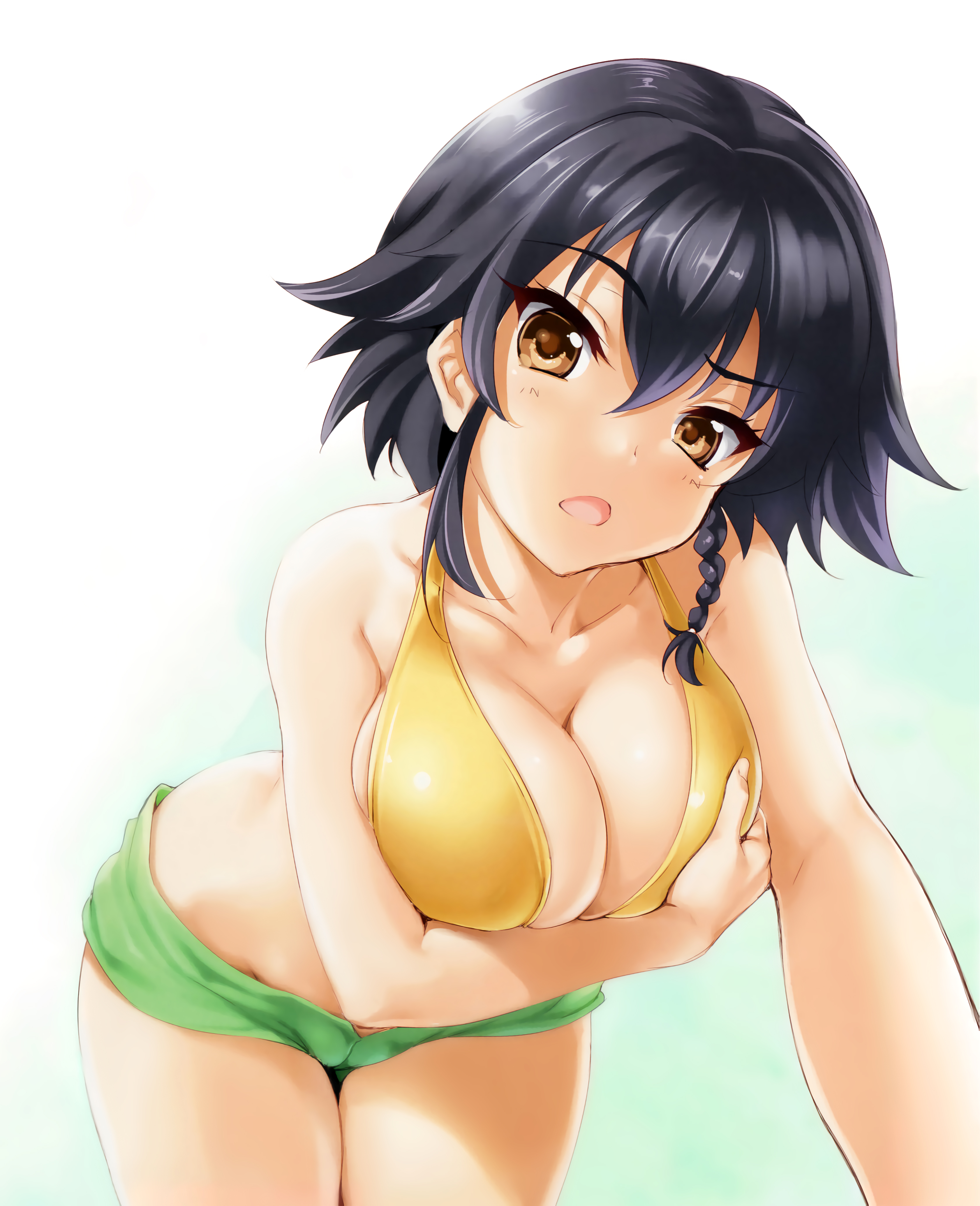 Anime 3364x4139 Pepperoni (Girls und Panzer) Girls und Panzer anime girls cleavage Cle Masahiro big boobs