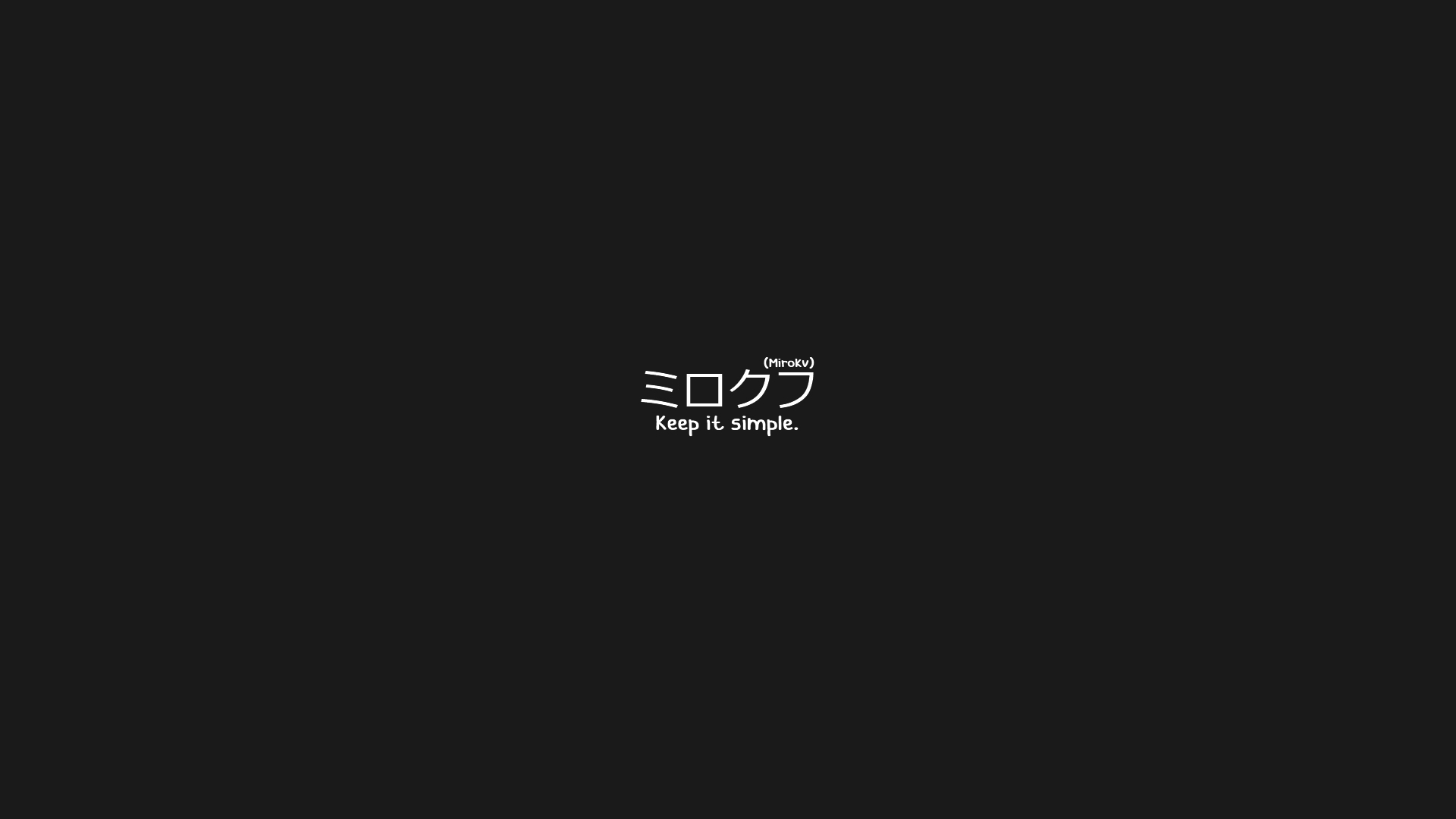 General 1920x1080 translated Japanese simple background black background minimalism katakana
