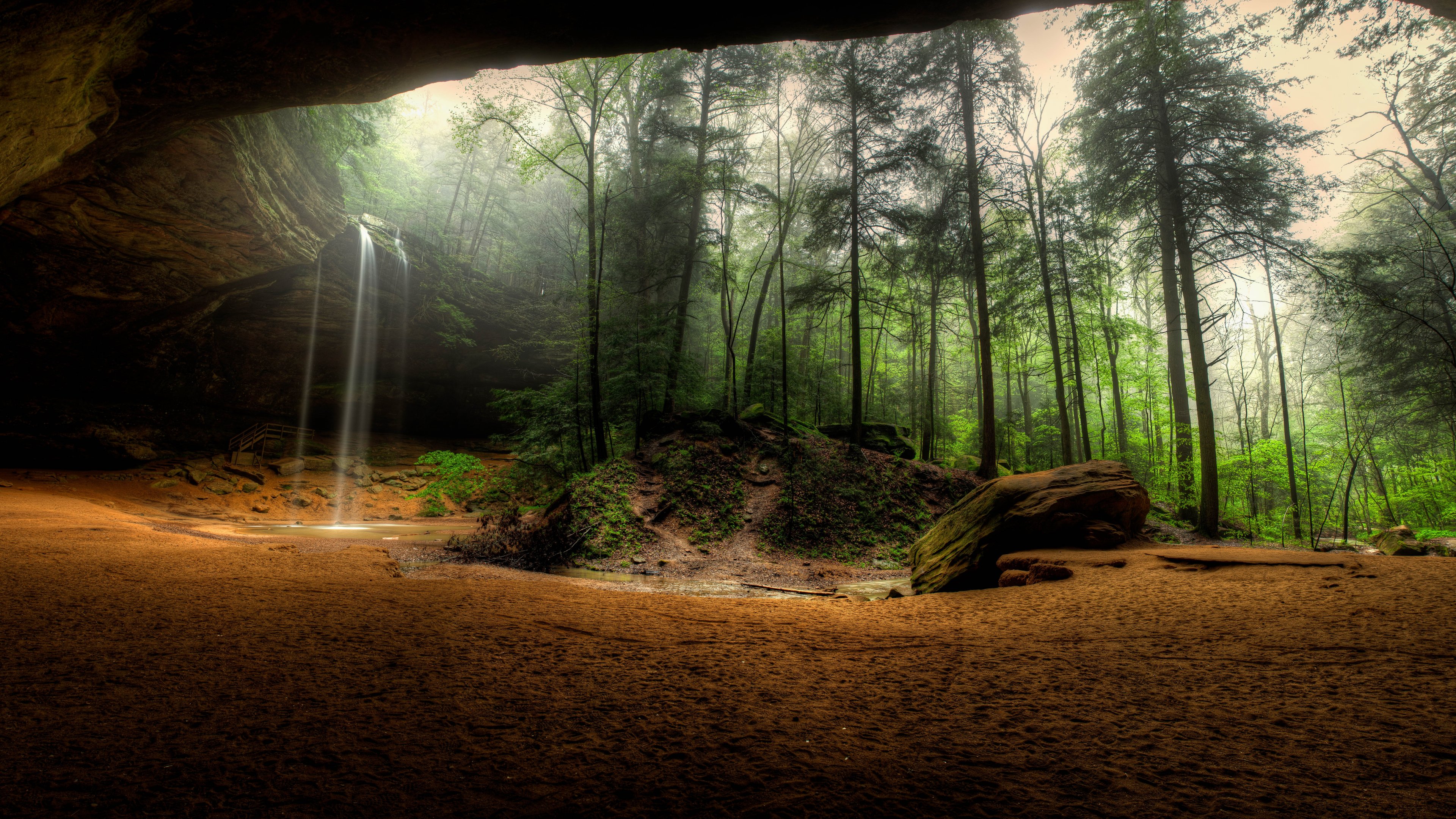 General 3840x2160 Ohio cave forest