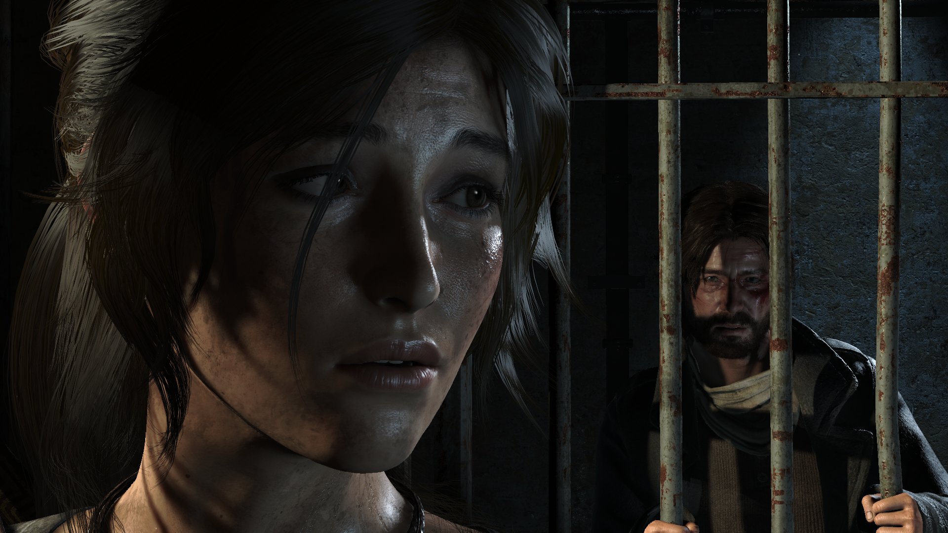 General 1920x1080 Rise of the Tomb Raider video games Video Game Heroes Tomb Raider Lara Croft (Tomb Raider) screen shot PC gaming face closeup video game girls hair in face video game characters