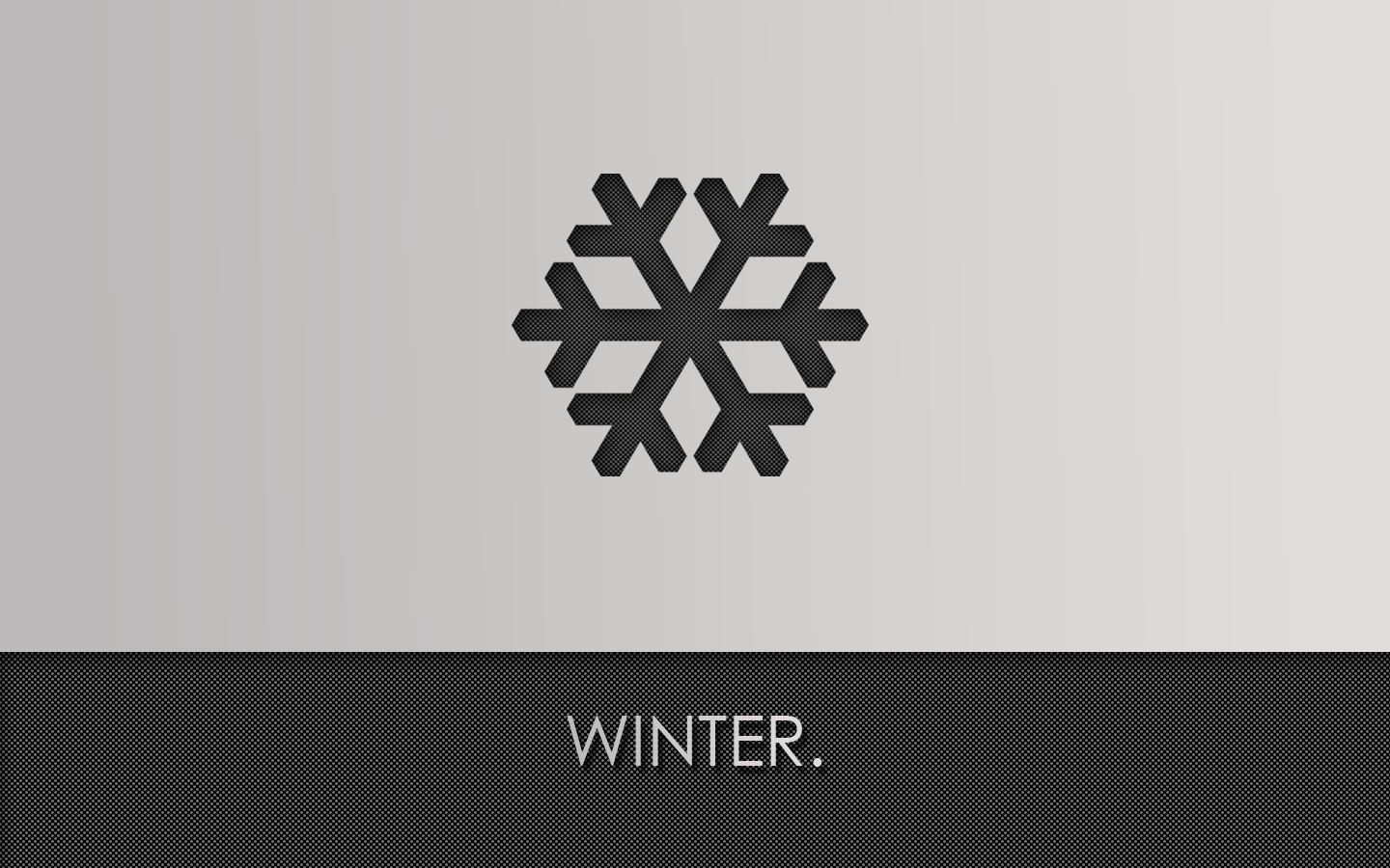 General 1440x900 minimalism monochrome snowflakes abstract simple background winter typography