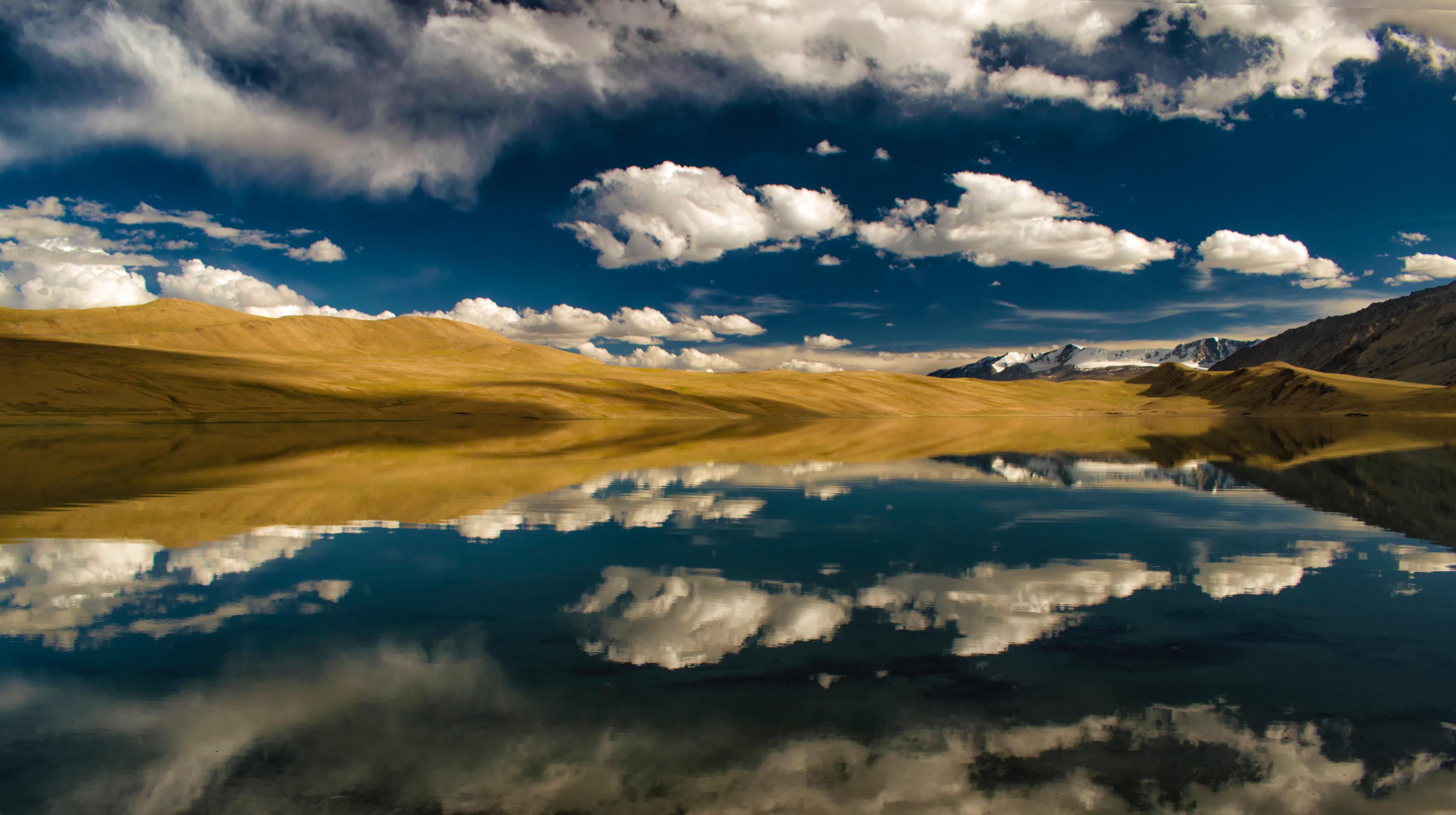 General 5000x2797 clouds lake water sky mountains