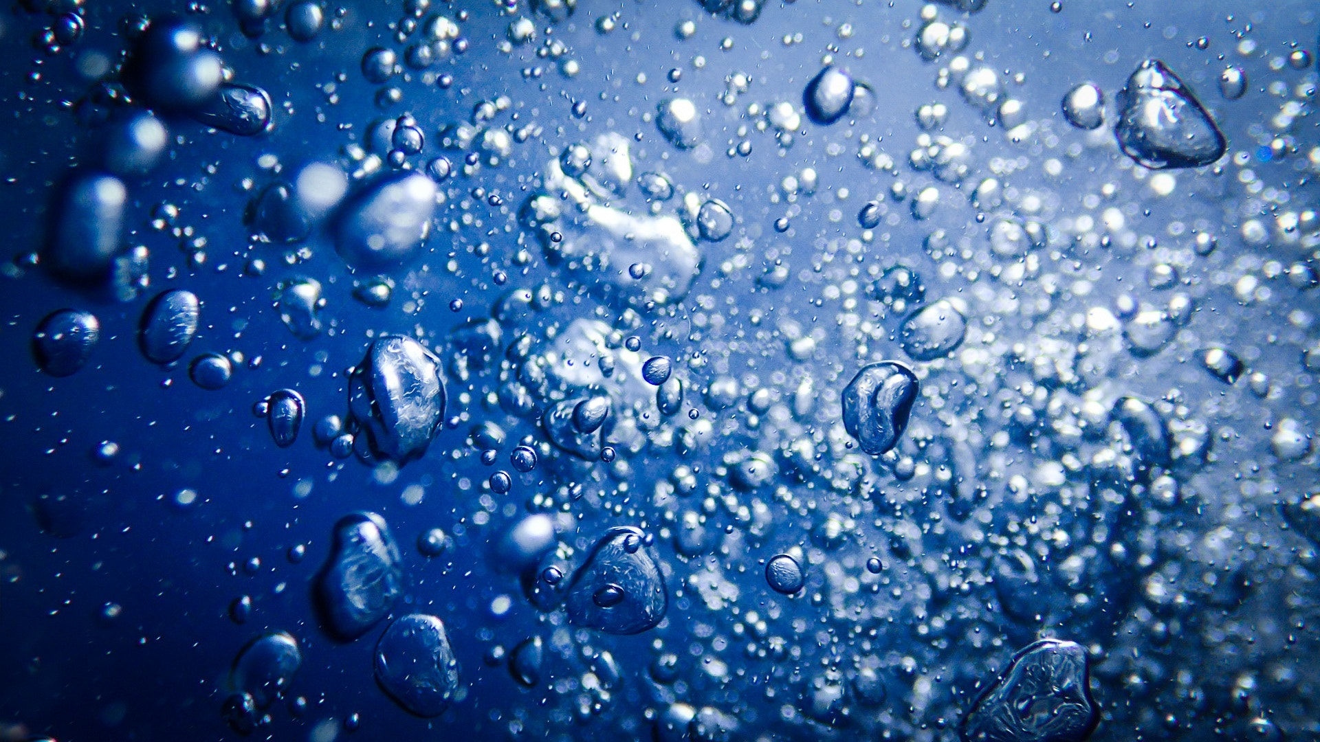 General 1920x1080 Maÿ Leyvraz blue water liquid bubbles