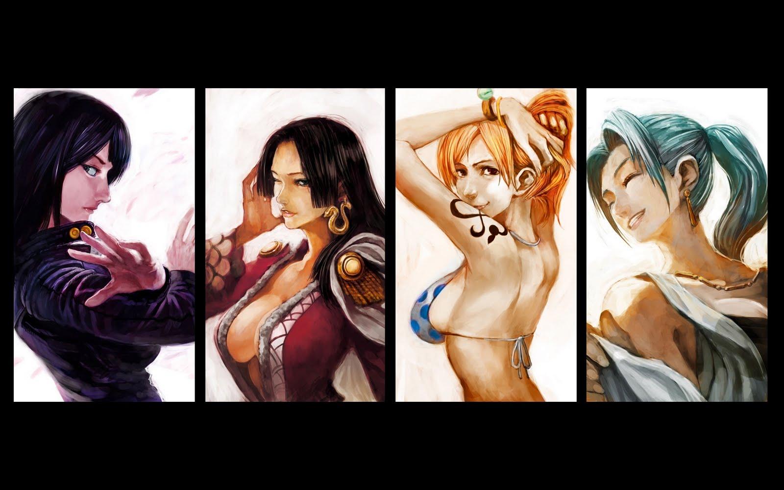 Anime One Piece Nami Vivi Nico Robin Boa Hancock X Wallpaper Wallhaven Cc