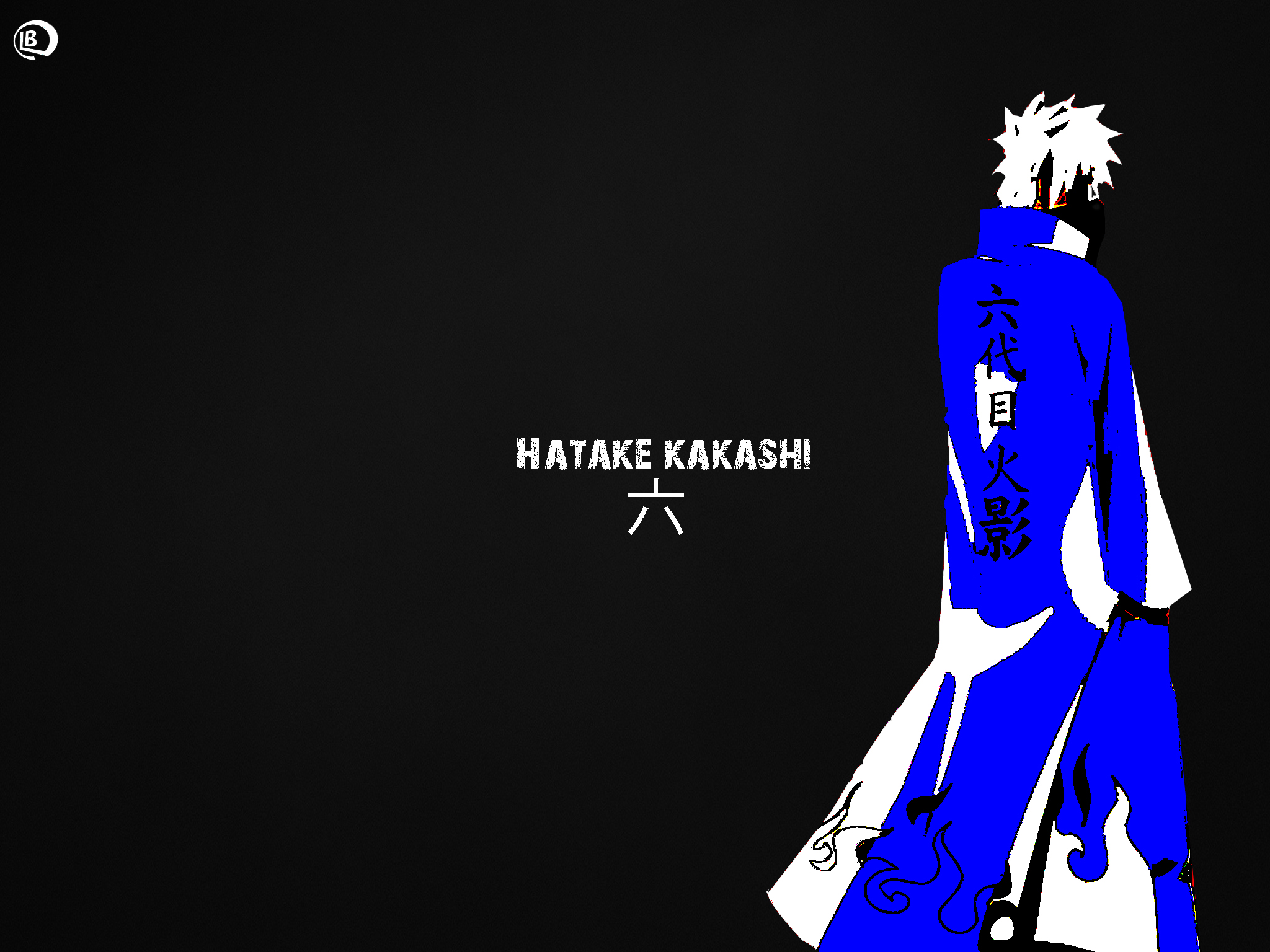 Anime 2048x1536 Hatake Kakashi Naruto Shippuden Hokage anime simple background black background anime boys