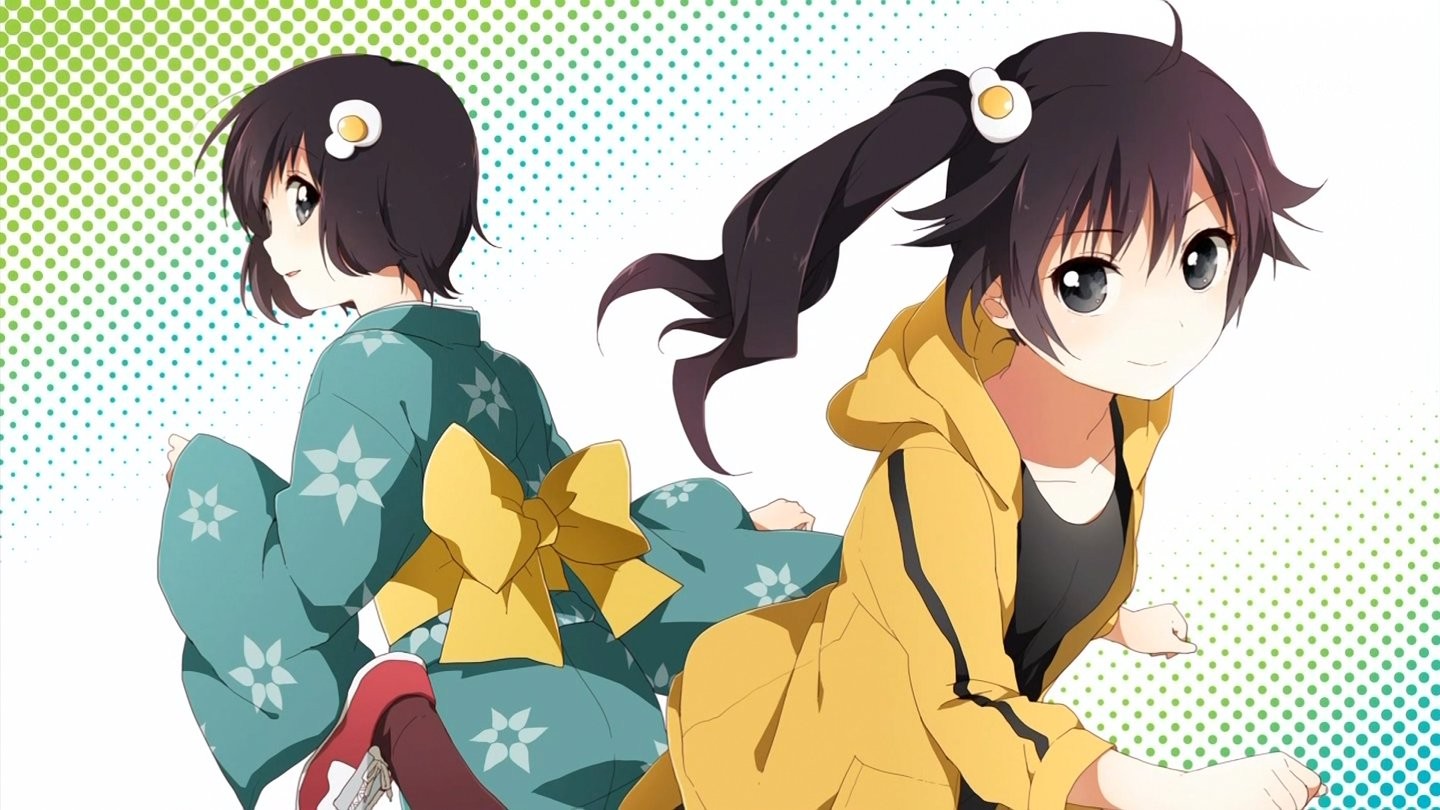 Anime 1440x810 Monogatari Series Araragi Karen Araragi Tsukihi anime girls