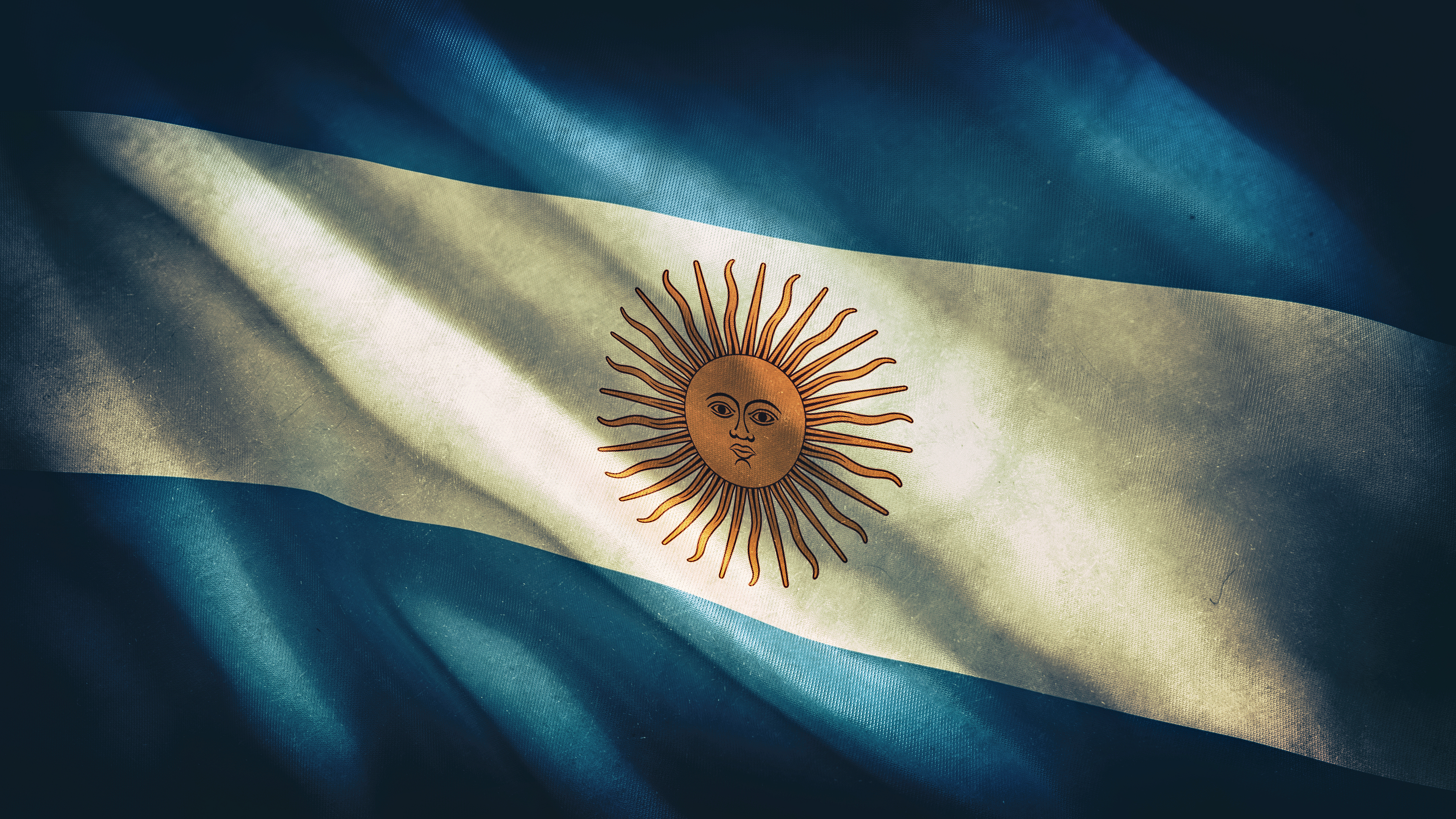 General 3840x2160 Argentina flag blue white