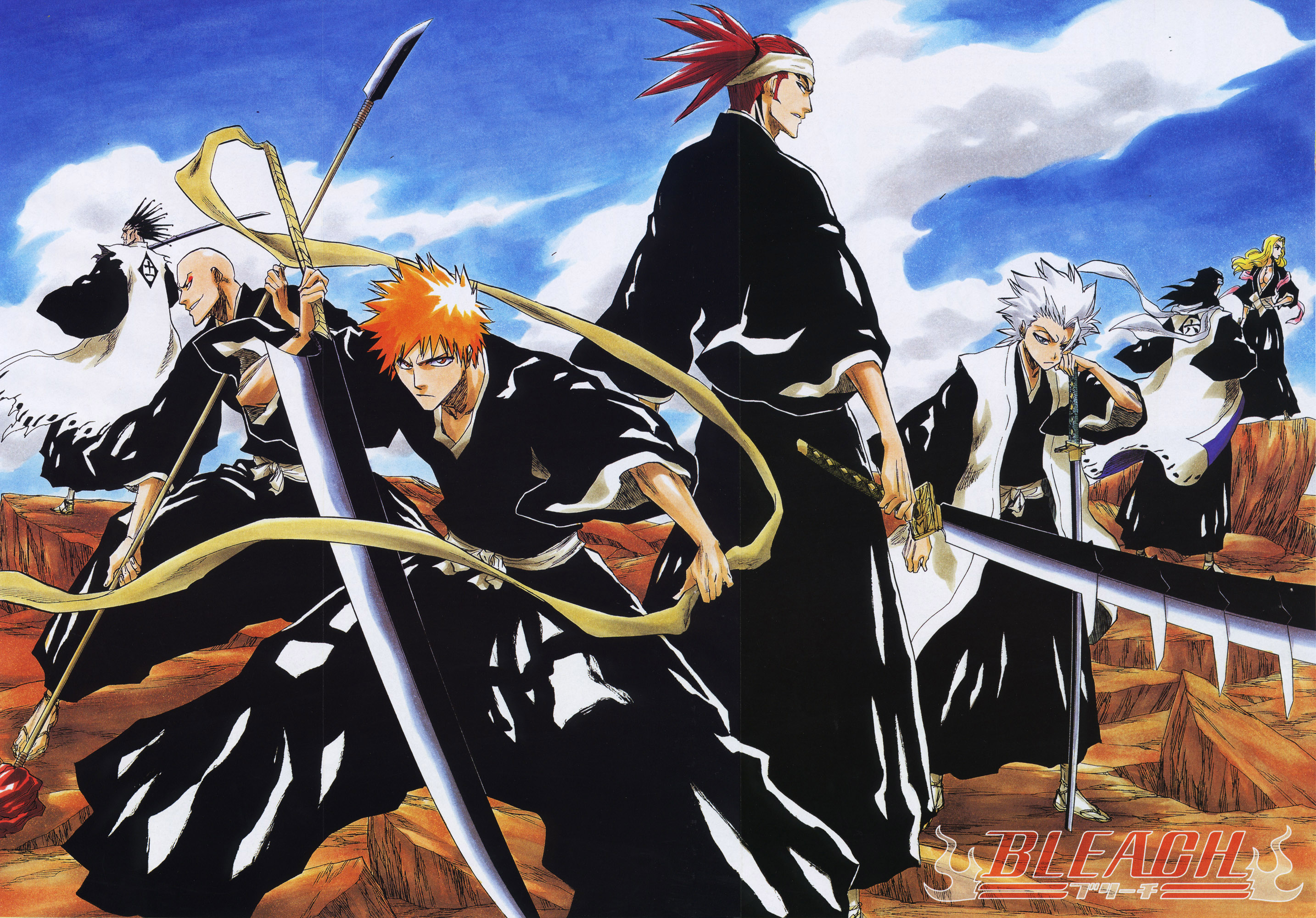 Anime 2867x2000 Bleach anime anime boys sword weapon