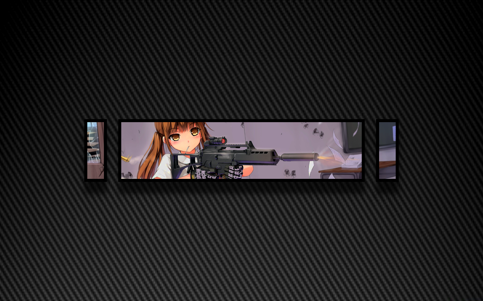 Anime 1920x1200 anime girls girls with guns picture-in-picture