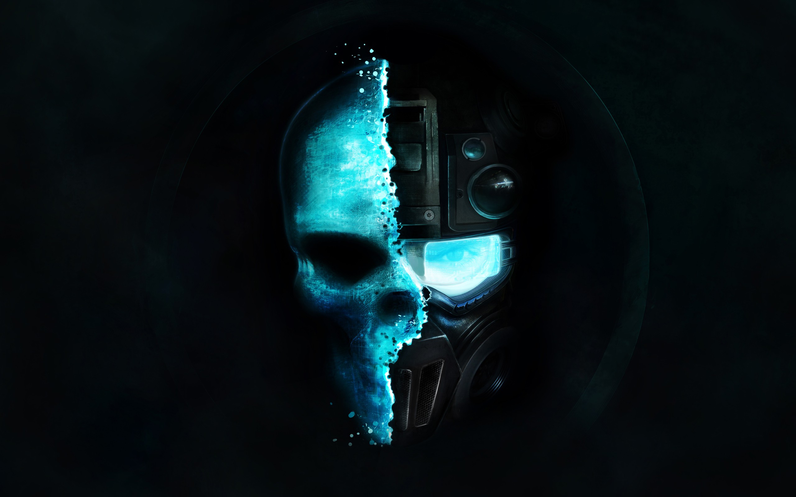 General 2560x1600 video games PC gaming video game art Tom Clancy's Ghost Recon: Future Soldier skull