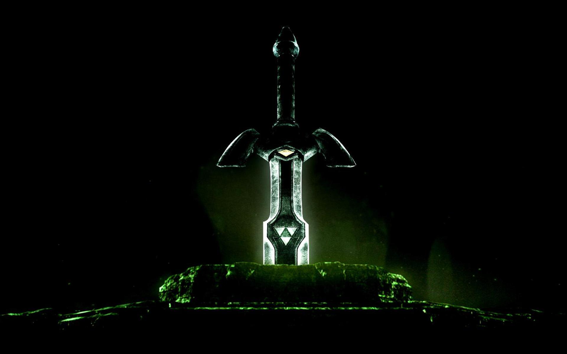 General 1920x1200 The Legend of Zelda Master Sword video games video game art sword simple background