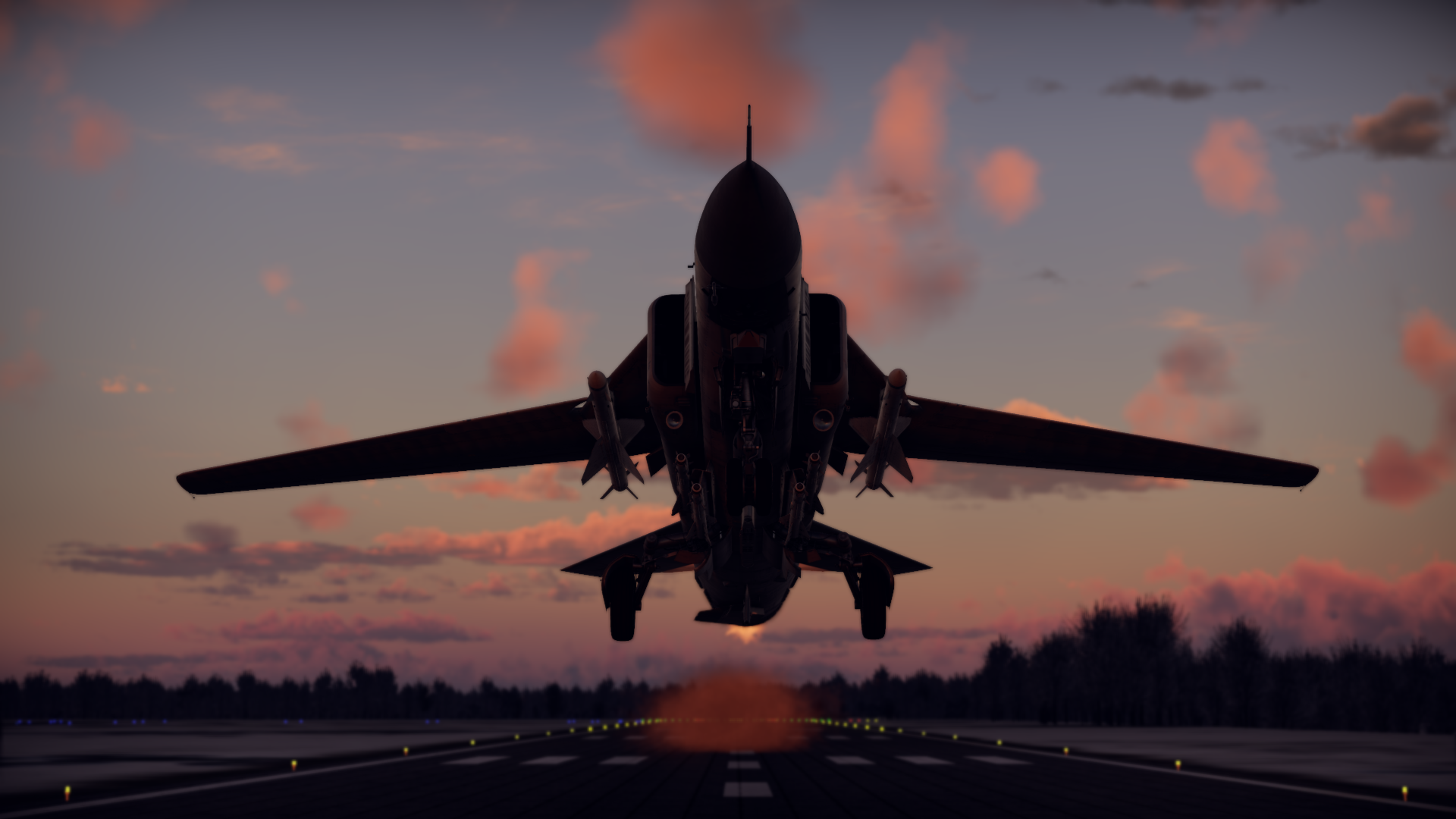 General 1920x1080 MiG-23 War Thunder airplane jet fighter sunset sunset glow clouds sky aircraft video games CGI
