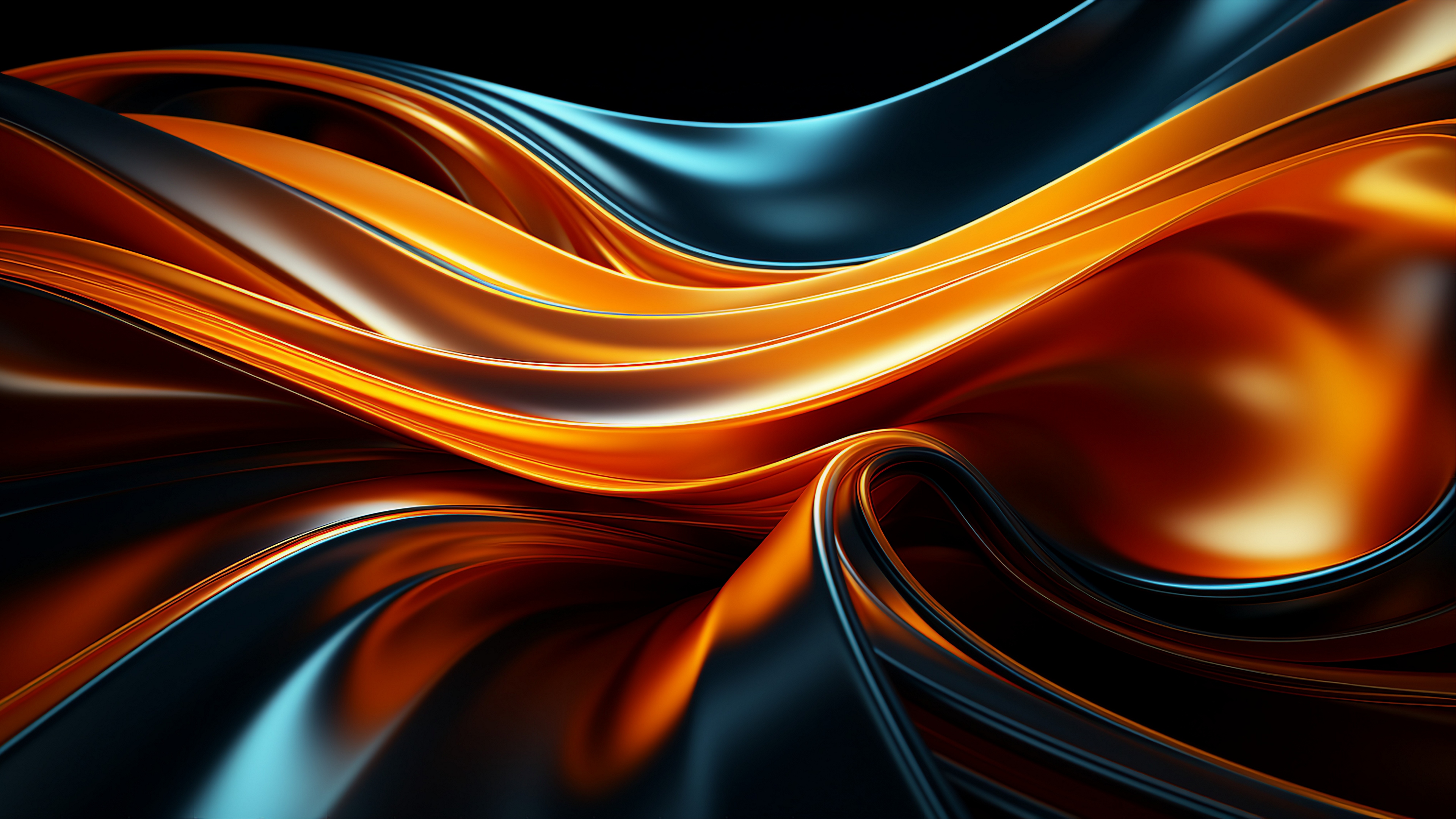 General 3840x2160 abstract waveforms shapes minimalism simple background digital art
