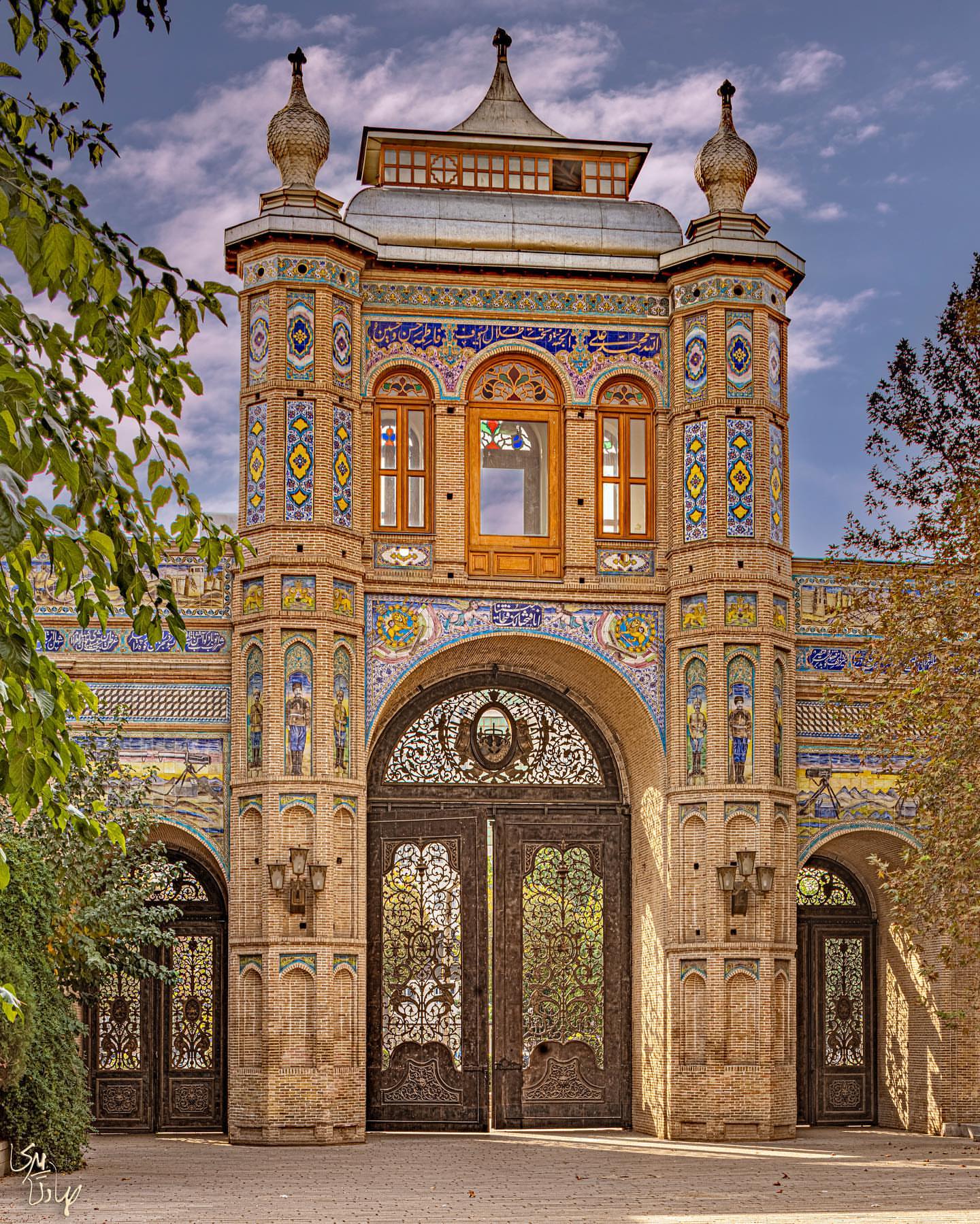 General 1440x1799 Iran architecture stained glass doorways