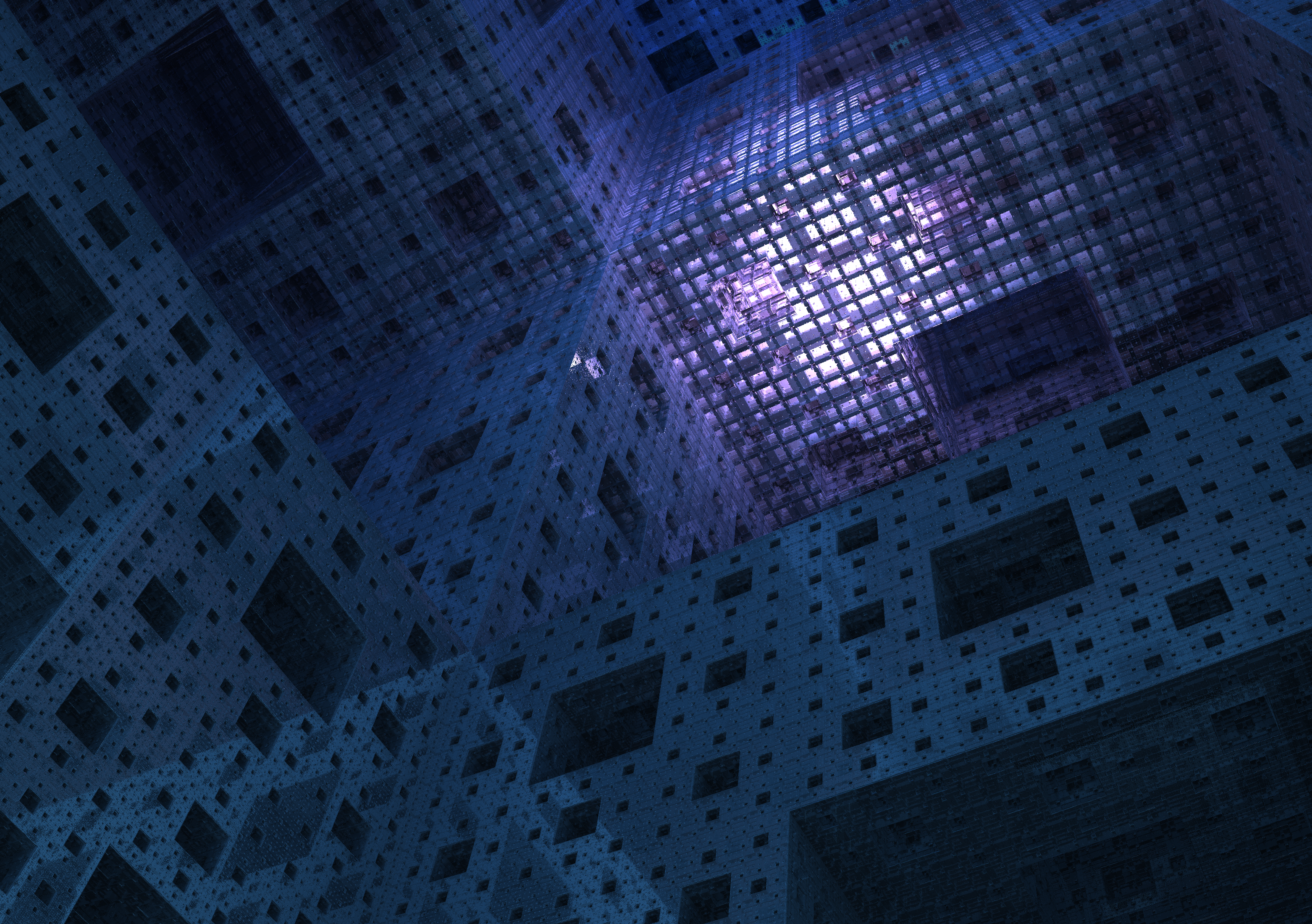 General 3124x2200 Mandelbulb 3D fractal CGI transparency Menger sponge