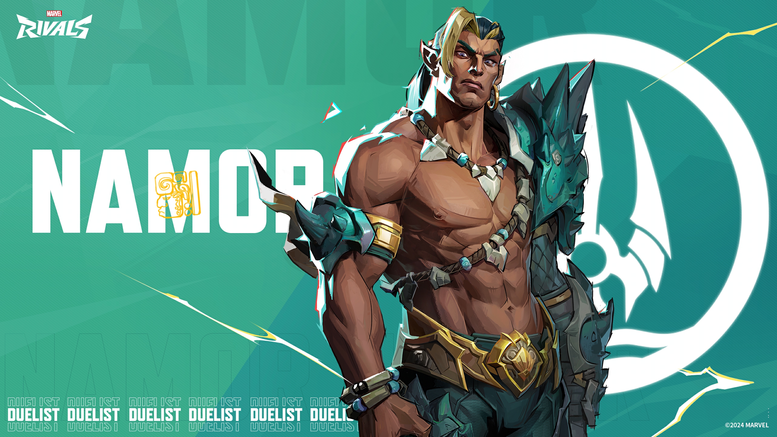 General 2560x1440 Marvel Rivals Namor comic character video game art video game characters text digital art