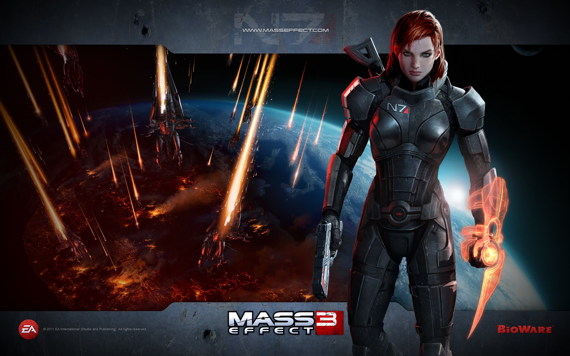 General 1920x1200 Games posters Mass Effect 3 Commander Shepard Omni-tool video games video game characters Bioware Electronic Arts Jane Shepard