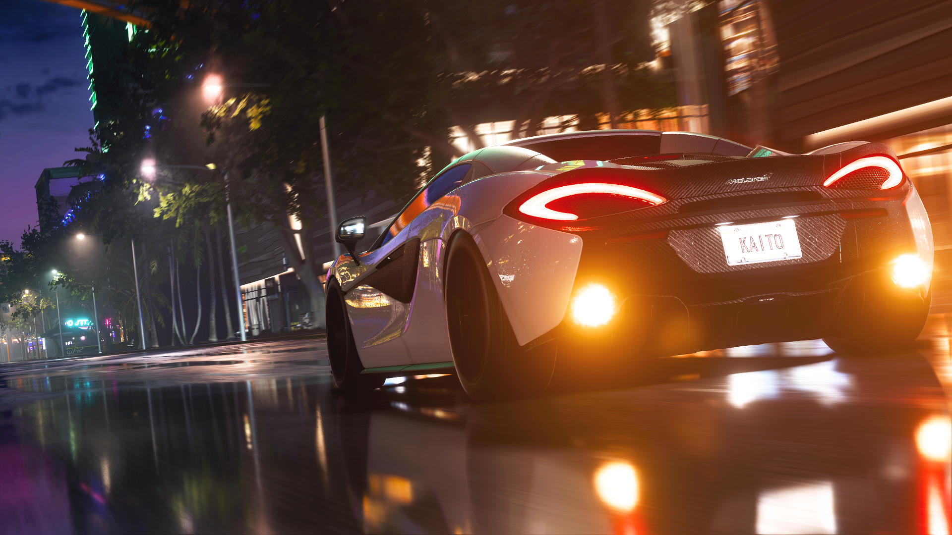 General 1920x1080 Need for Speed: Heat Need for Speed EA Games car video game car race cars 4K gaming neon custom-made taillights CGI video games licence plates