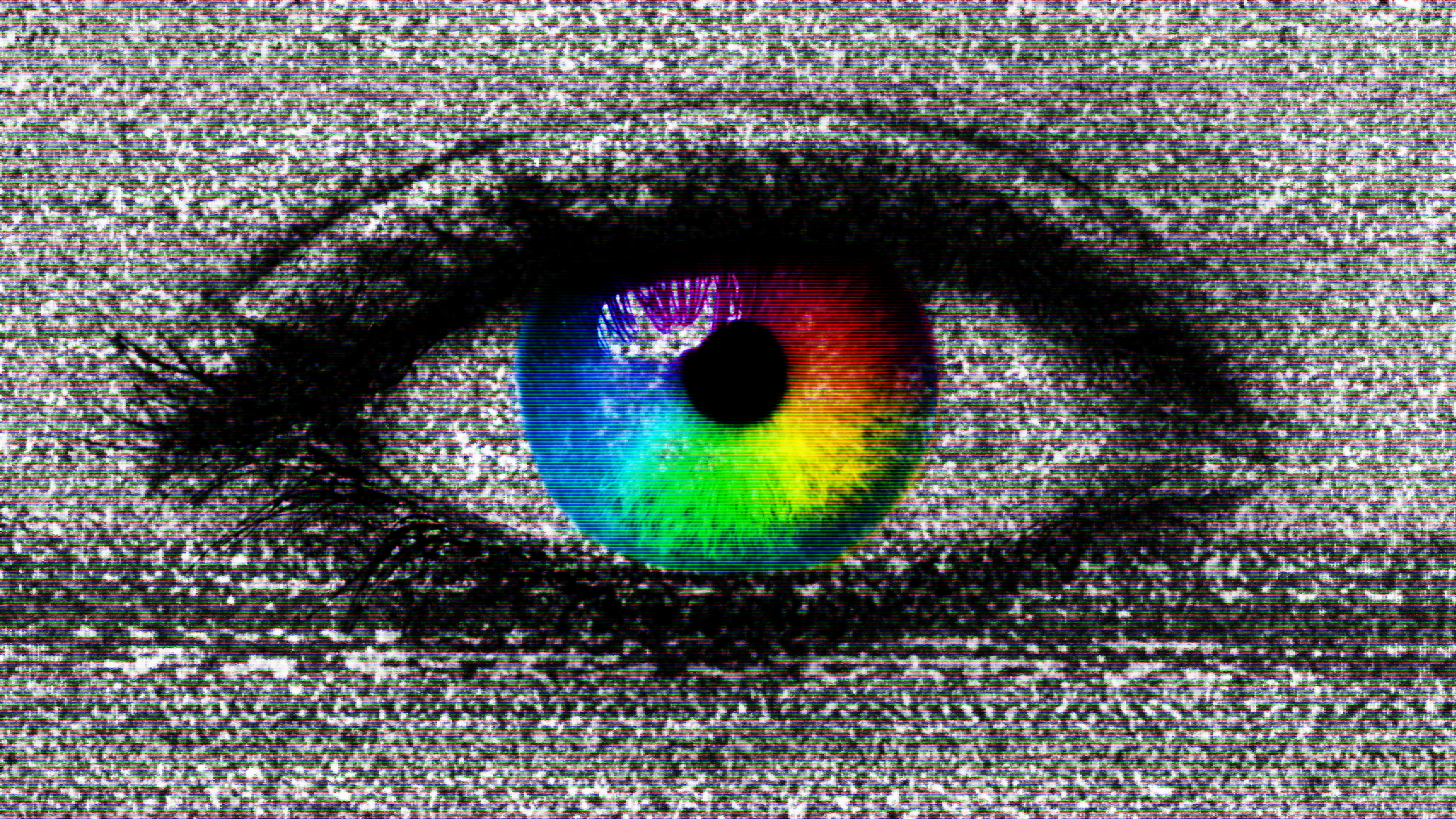 General 2560x1440 glitch art eyeball rainbows