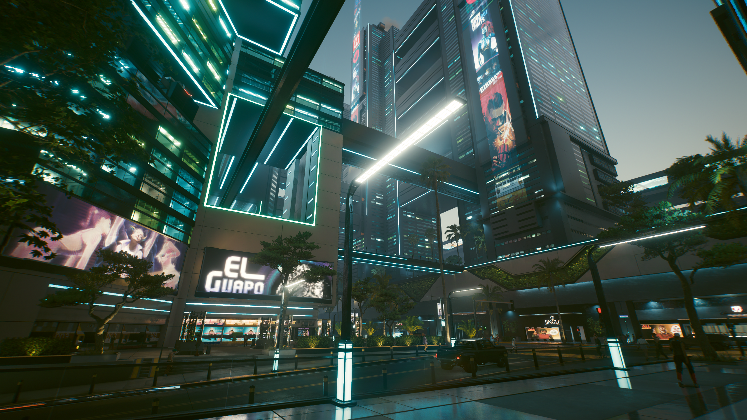General 2560x1440 Cyberpunk 2077 cyberpunk night CD Projekt RED video games CGI city city lights
