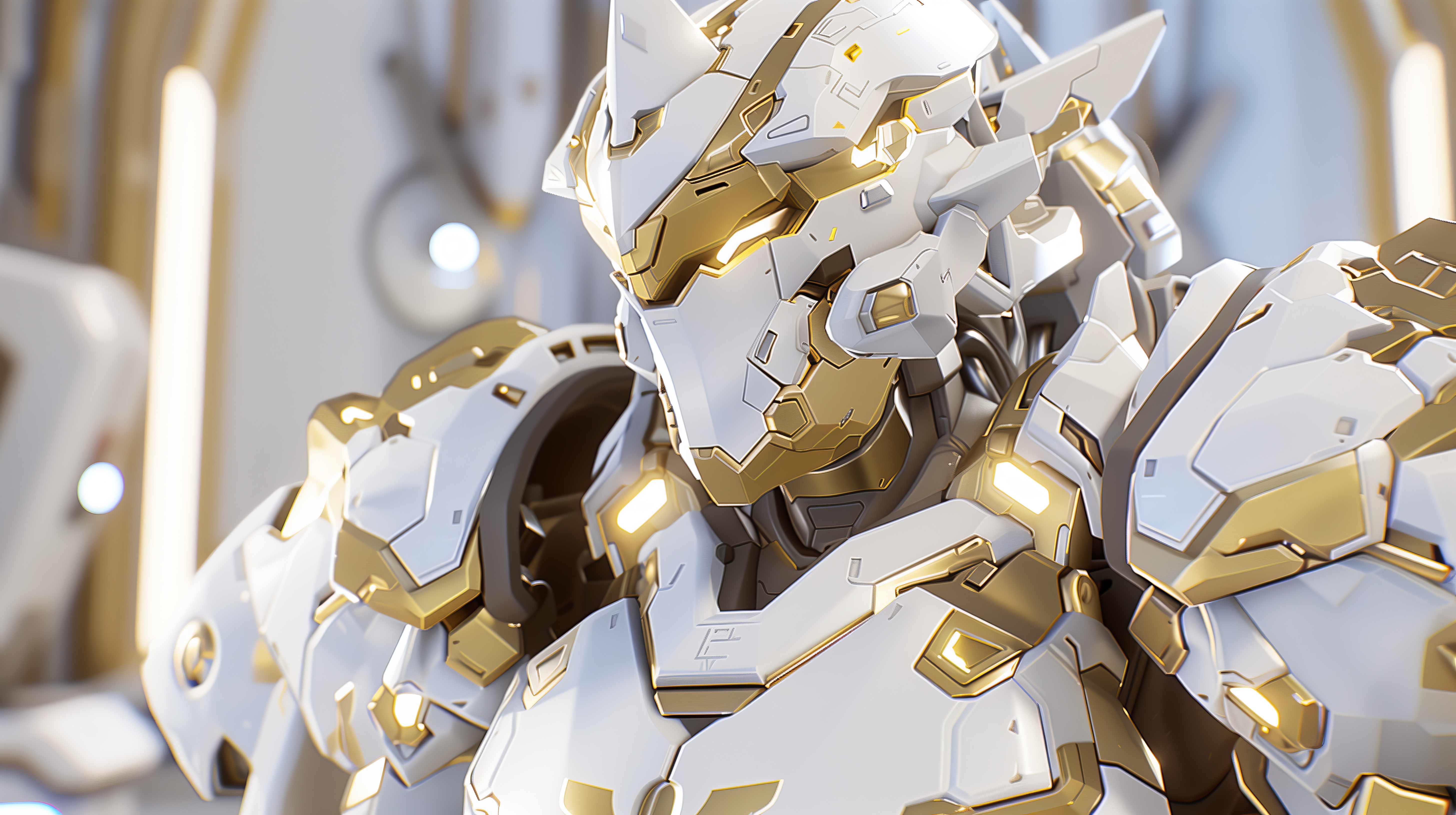General 5824x3264 AI art Robotech armor