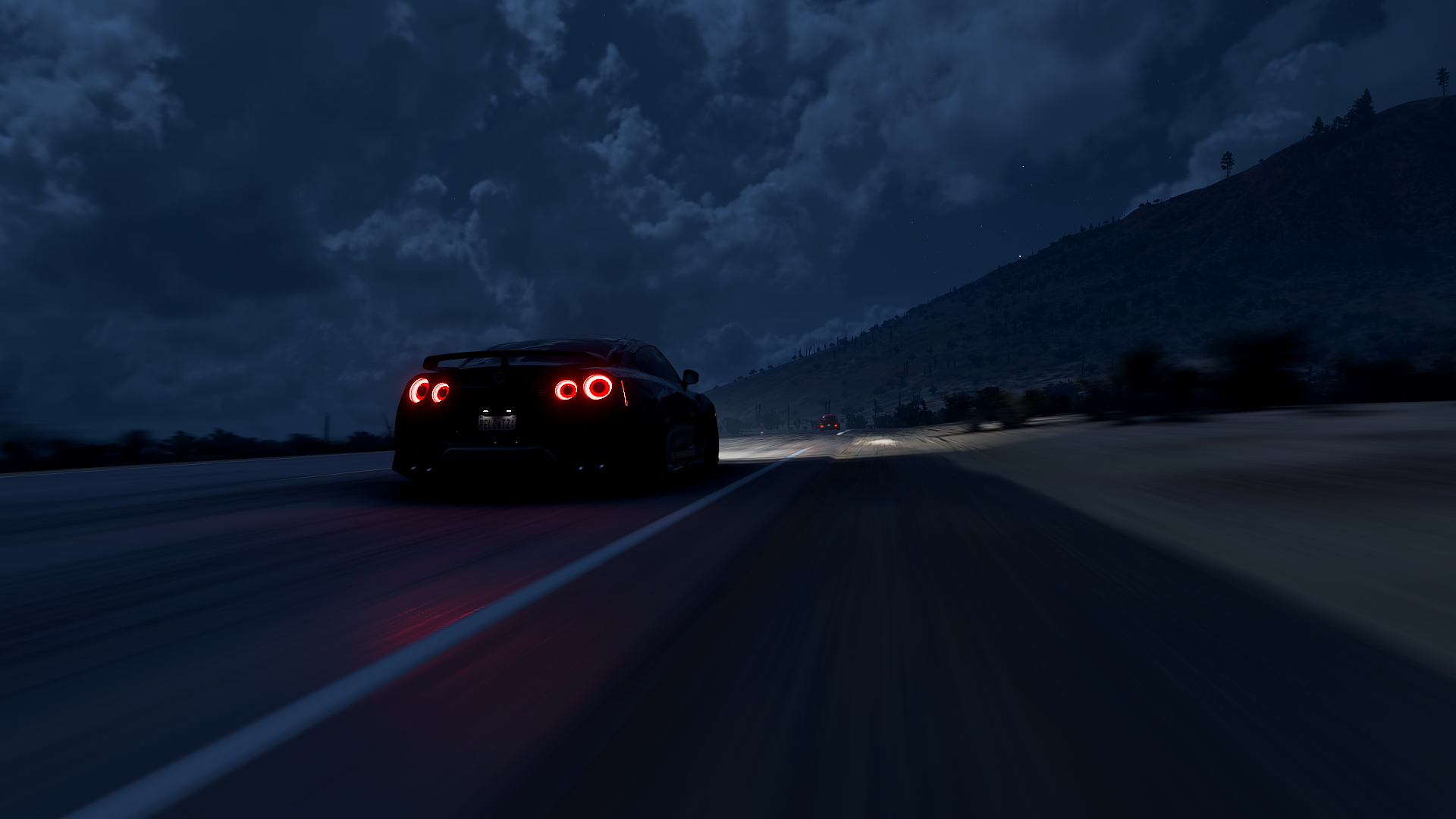 General 1920x1080 Forza Forza Horizon 5 Nissan GT-R video games car road CGI night
