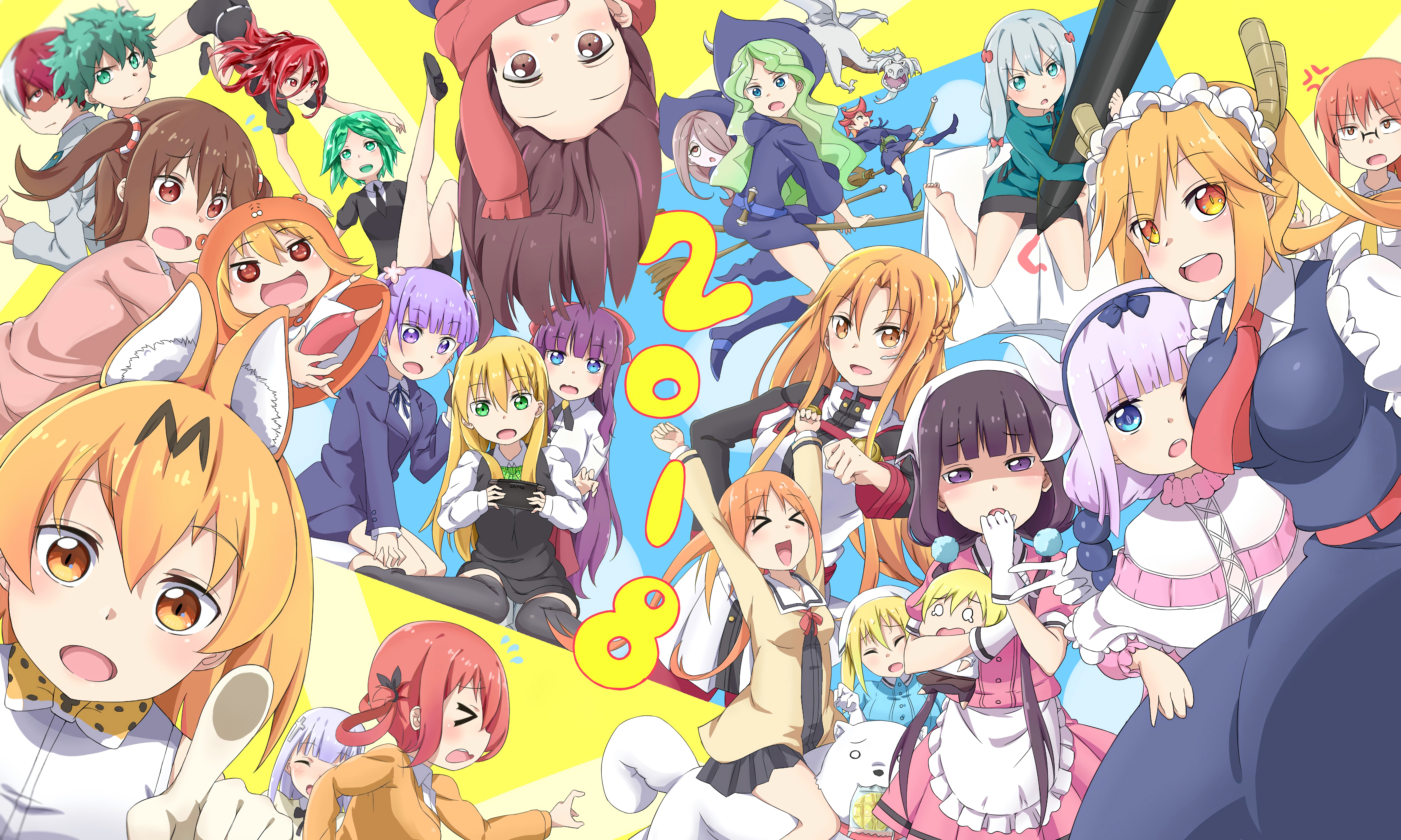 Anime 8000x4800 anime girls anime collections crossover anime boys