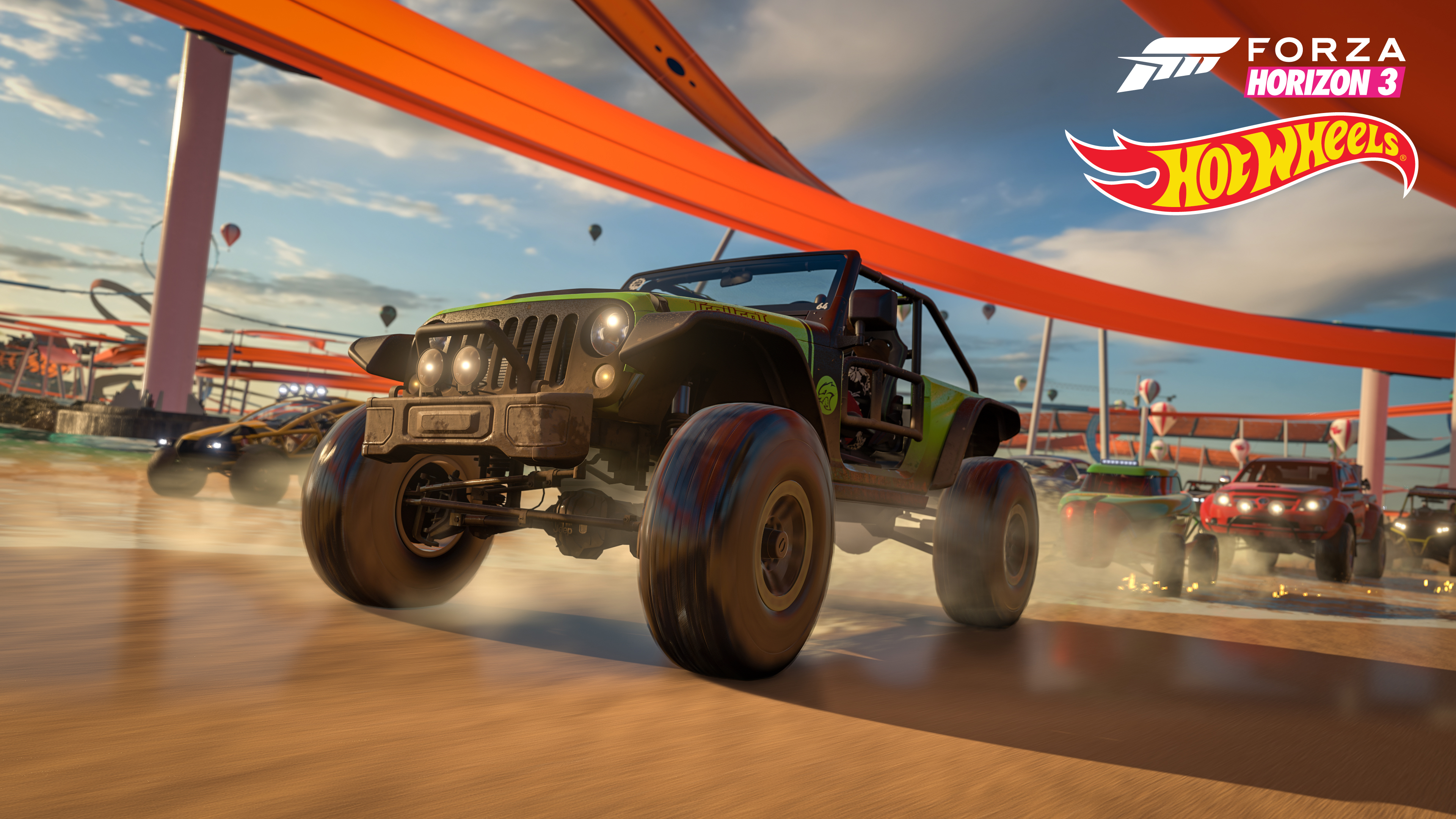 General 3840x2160 Forza Horizon 3 video games CGI logo race cars car race tracks
