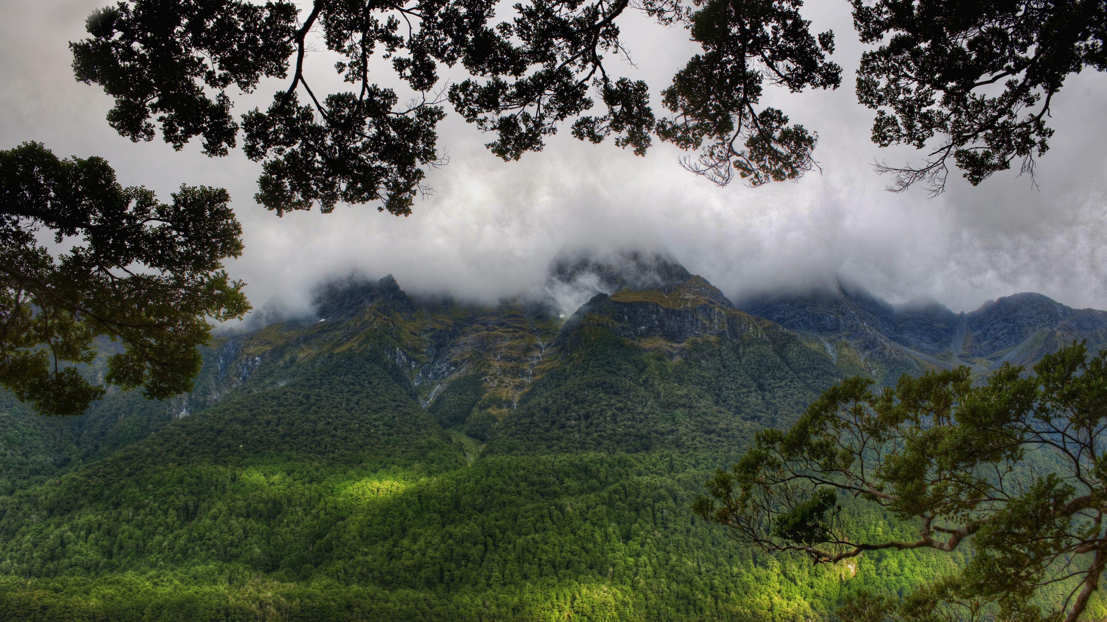 General 3840x2160 Trey Ratcliff photography landscape mountains forest mist nature branch