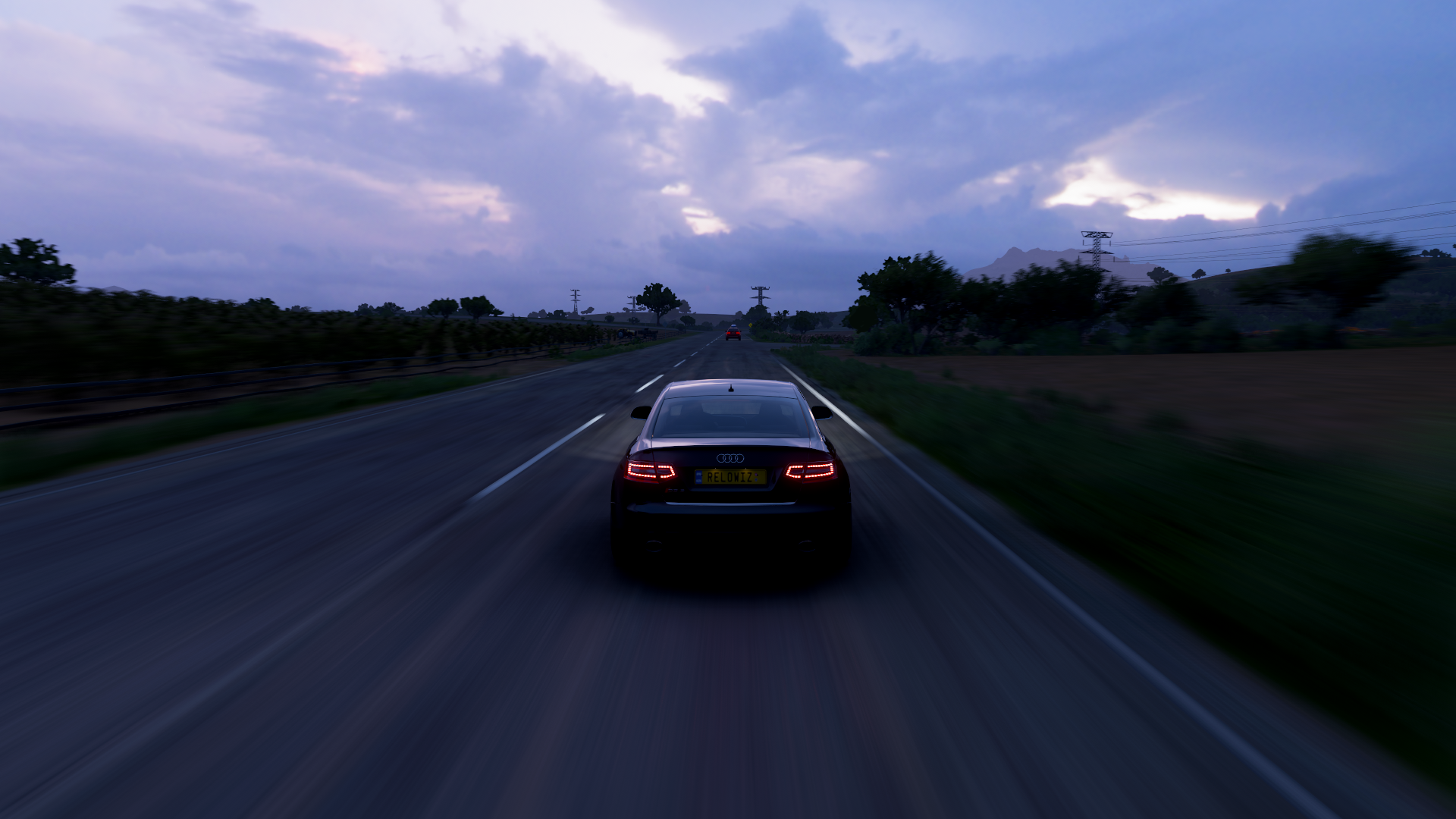 General 1920x1080 Forza Forza Horizon 5 Audi Audi RS6 car video games road CGI taillights clouds rear view sky